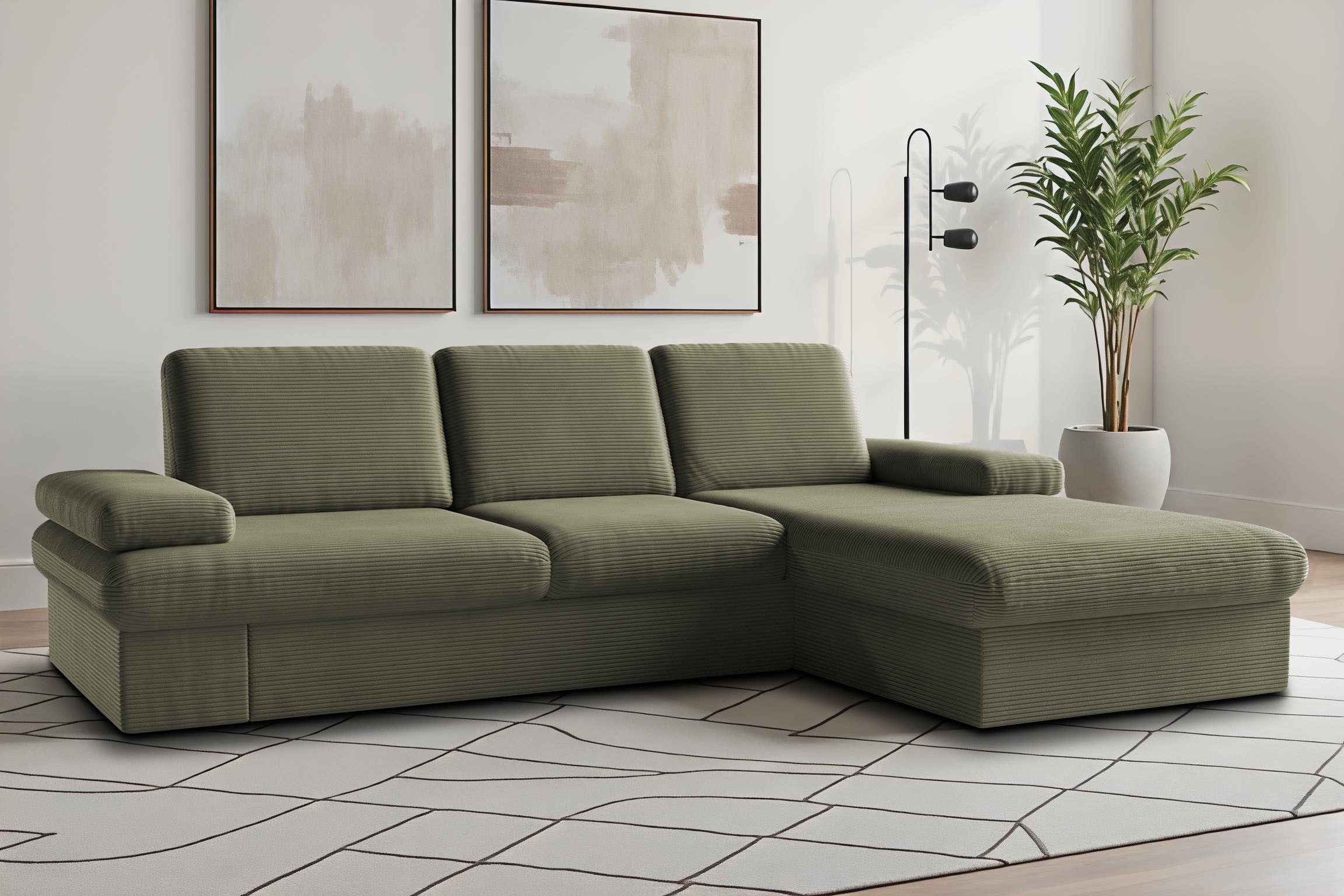 Ecksofa Moreno L-Form, B: 247 cm