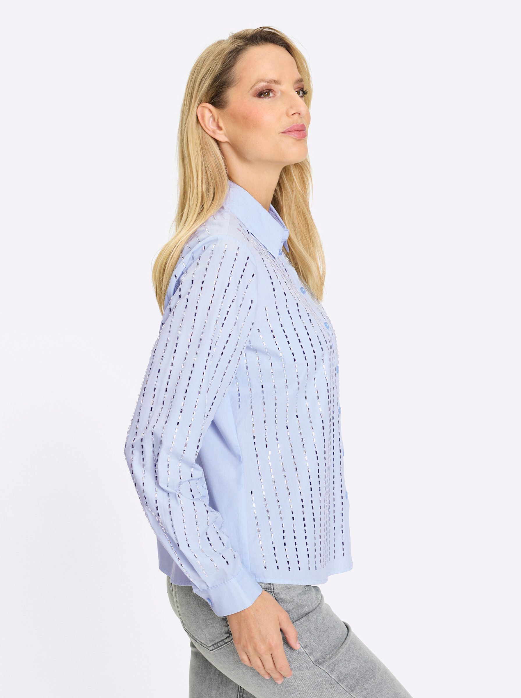 heine Klassische Bluse Bluse Langarm