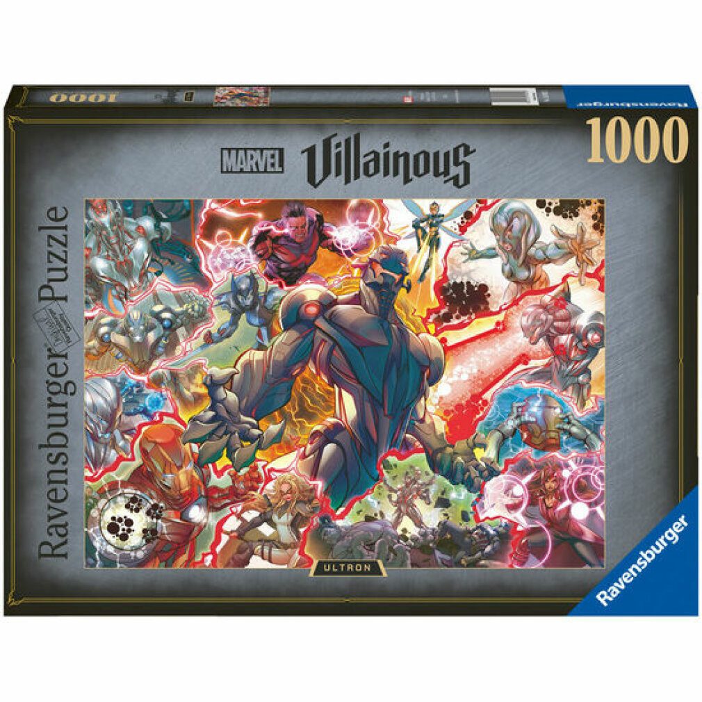 Ravensburger Пазлы Marvel Villains Ultron puzzle 1000pcs, Пазлыteile