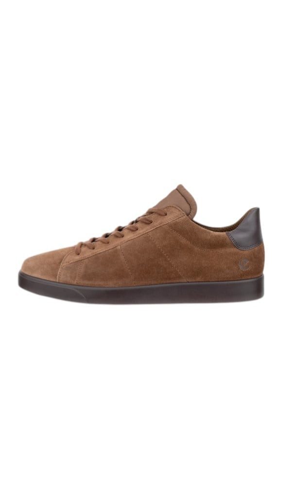 Ecco Street Lite (Premium-Leder und Wildleder) cognacbraun Herren Sneaker günstig online kaufen