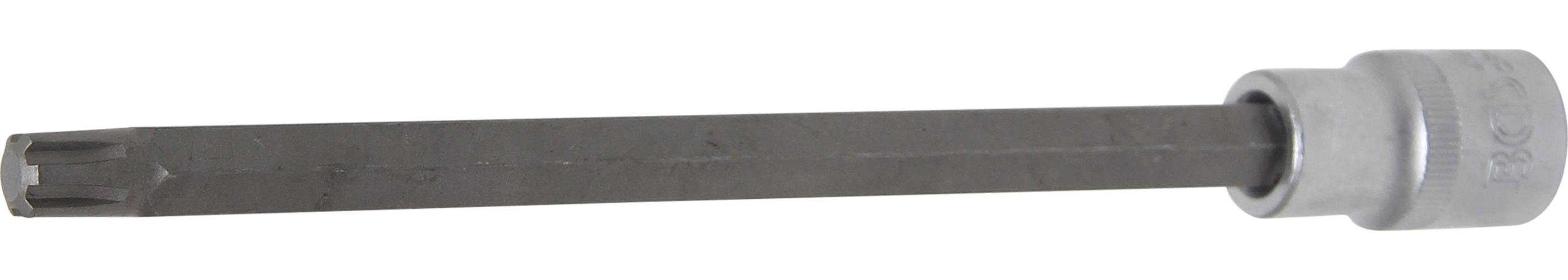 BGS technic Bit-Schraubendreher Bit-Einsatz, Länge 200 mm, Antrieb Innenvierkant 12,5 mm (1/2), Keil-Profil (für RIBE) M10