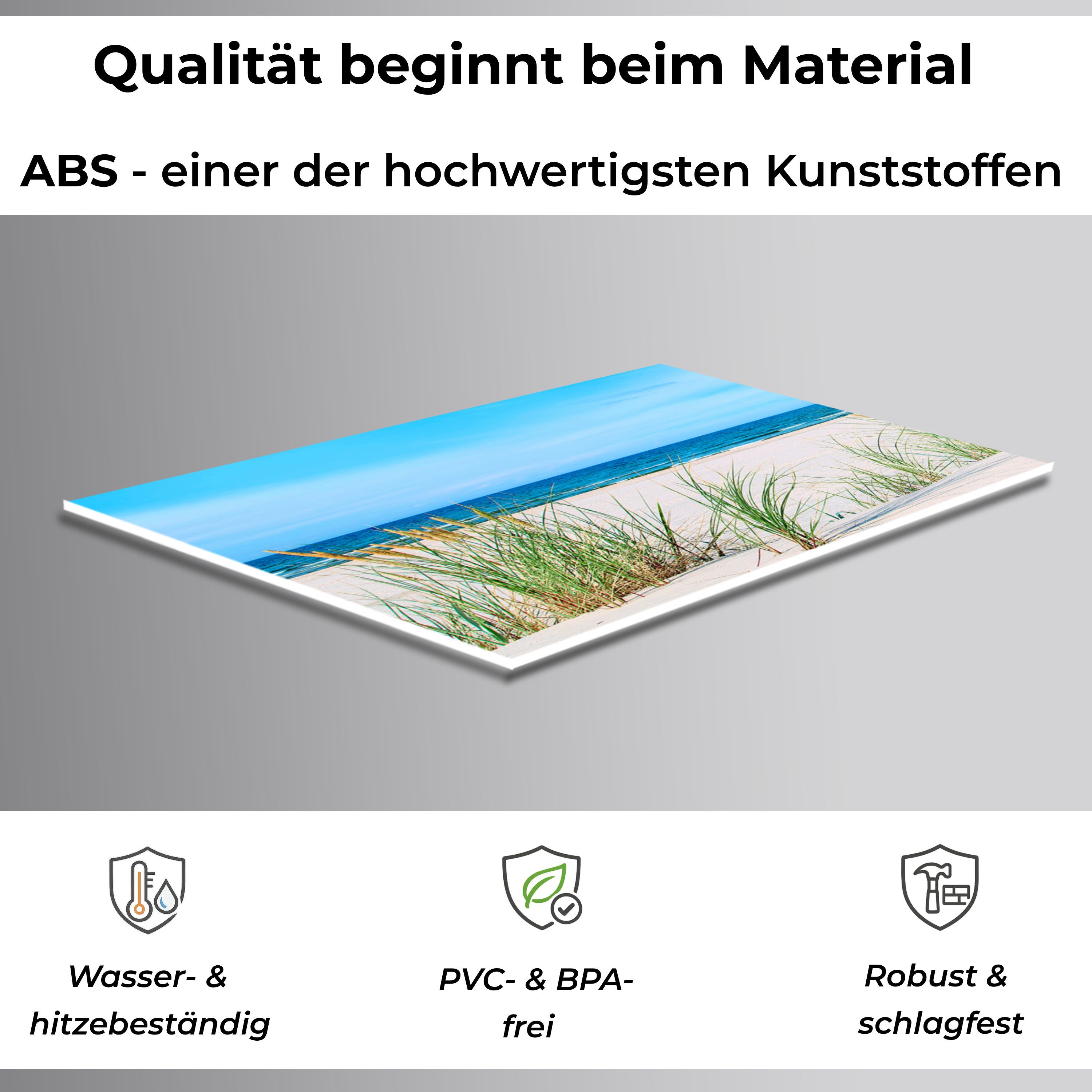 Rodnik Küchenrückwand Nordsee, monolithische ABS-Platte mit Direktdruck, formstabil und langlebig