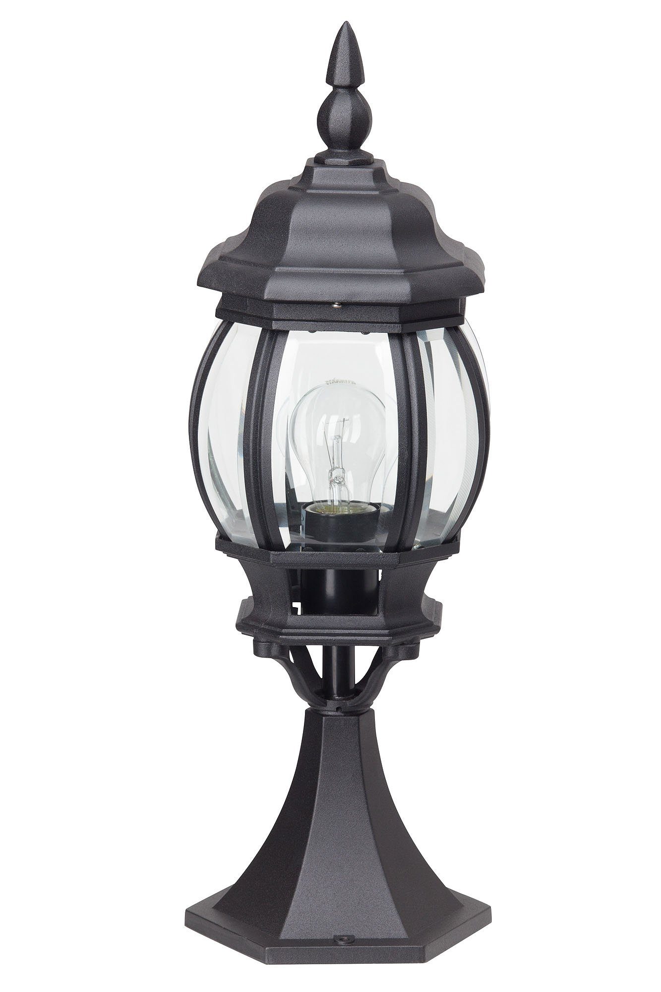 Brilliant Außen-Stehlampe Istria, Lampe Istria Außensockelleuchte 50cm  schwarz 1x A60, E27, 60W, geeig, Höhe: 50cm | Pollerleuchten