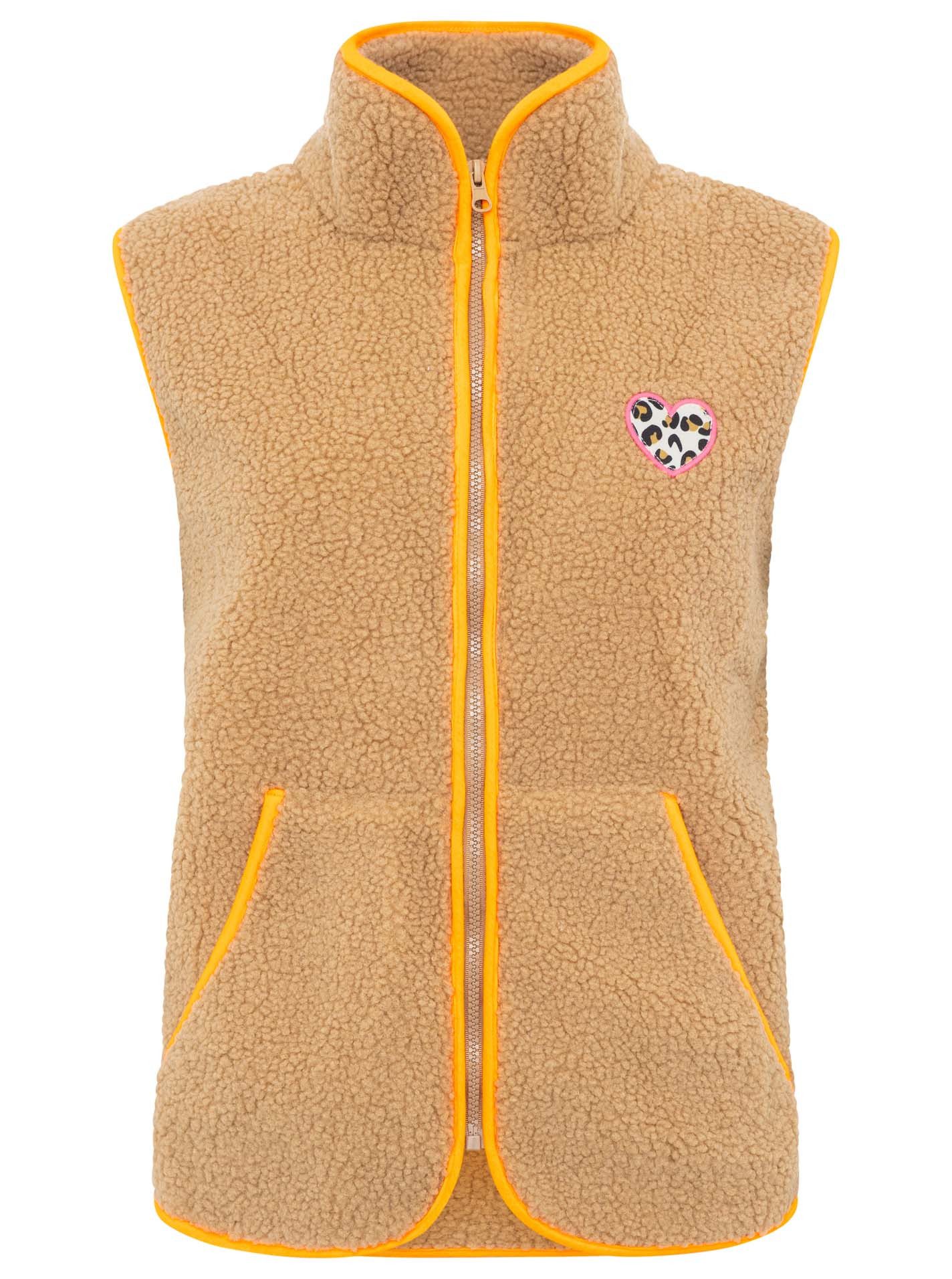 Zwillingsherz Fleeceweste Teddyweste "Leo Herzpatch" günstig online kaufen