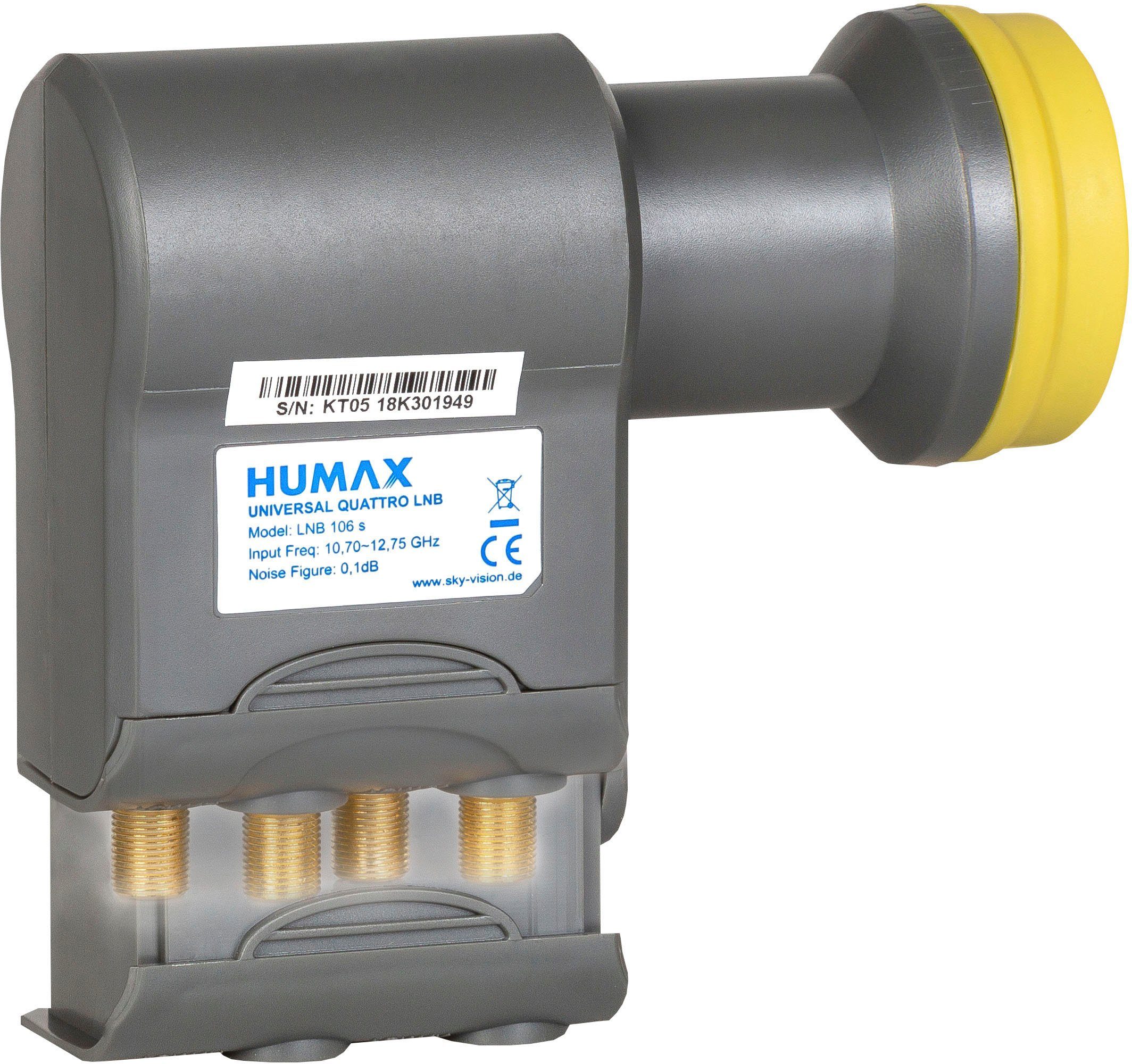 Humax Lnb 106s Gold Quattro Universal Lnb SAT-Antenne