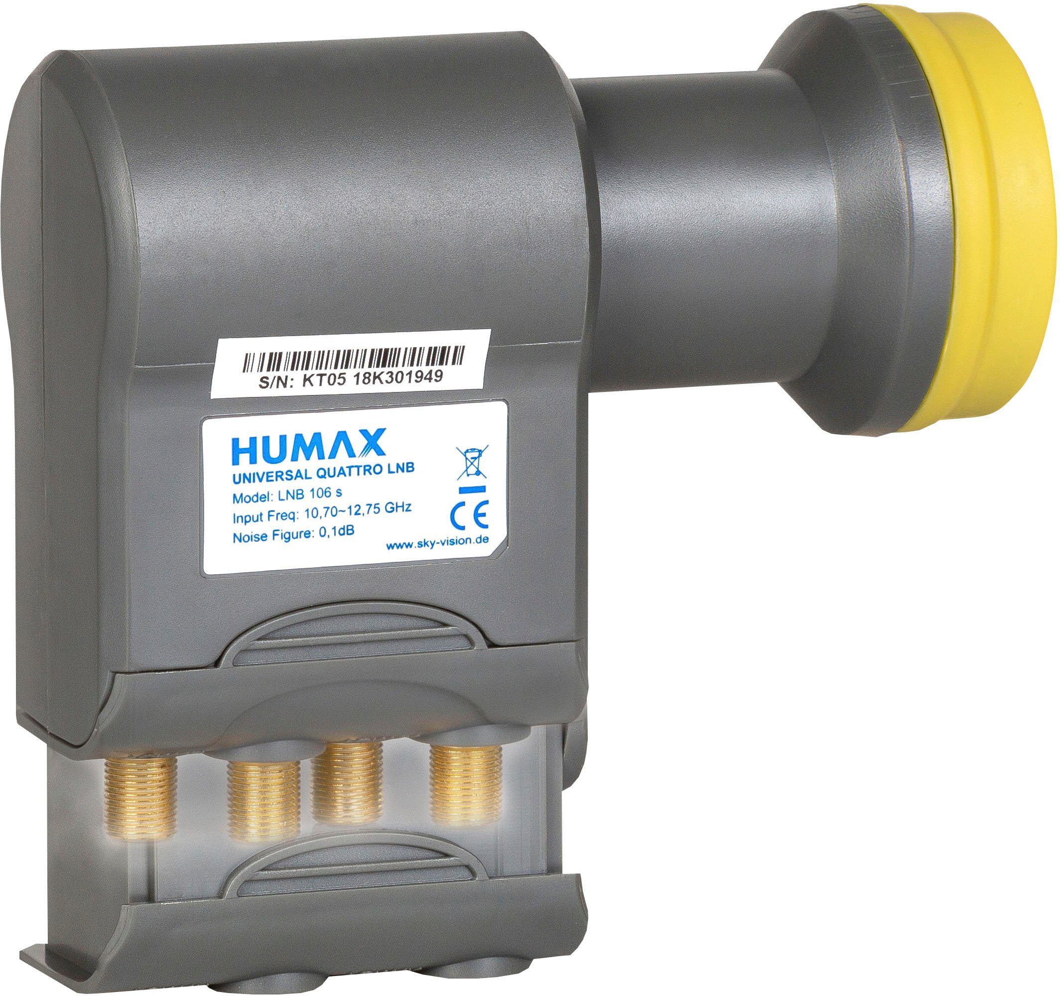 Universal LNB 106s Gold LNB SAT-Antenne Quattro Humax