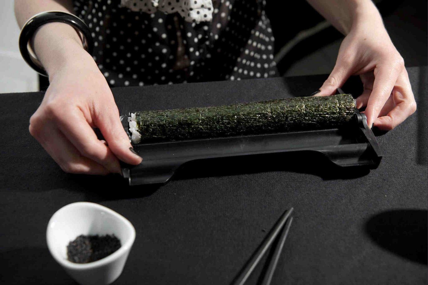 3,5 Folie cm cm, 3,5 Sushi Easy einer und (Einsteiger Maker Ø Ø Sushi-Roller Easy Reishunger Sushi 1-tlg), Maker mit Set