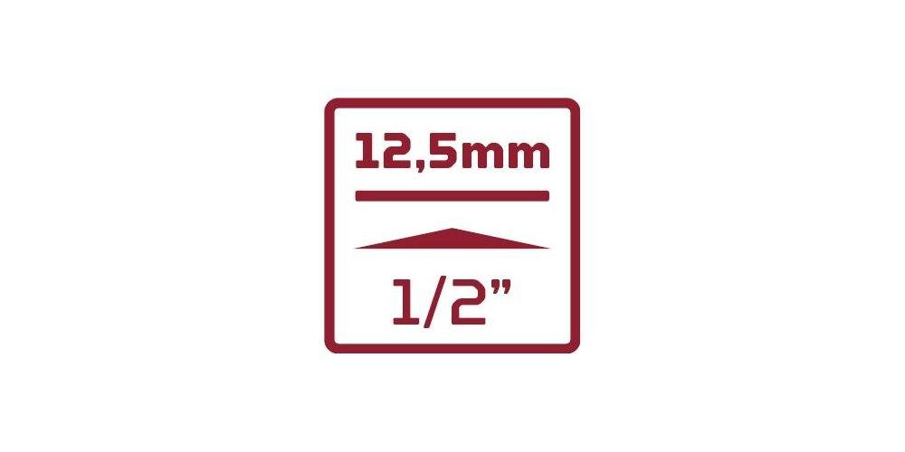 1/2" Red Stecknuss Gedore mm mm R61101006 12-kant Steckschlüsseleinsatz 10 Länge 38