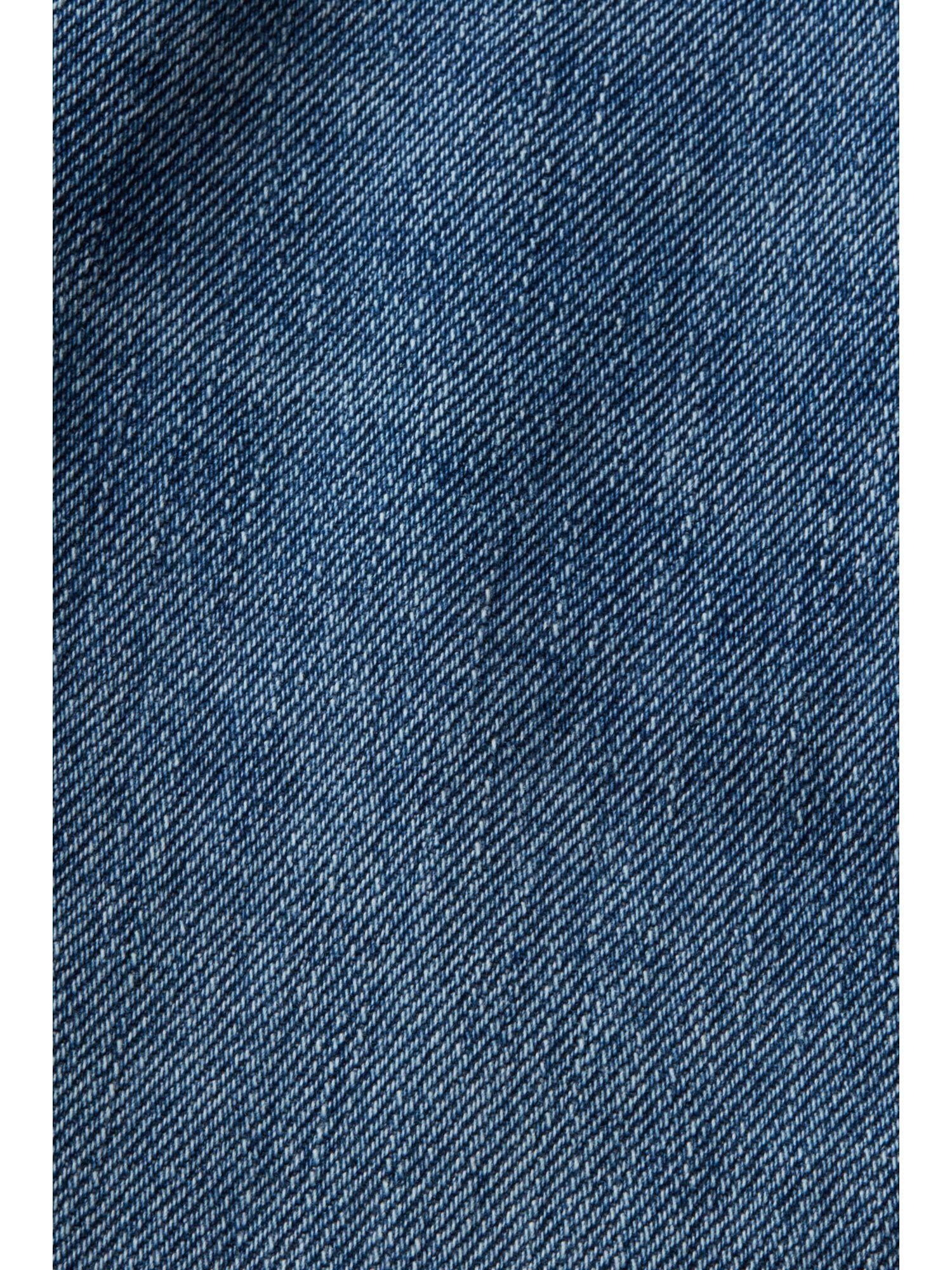 edc by BLUE Esprit Jeansshorts Locker WASHED geschnittene MEDIUM Jeansshorts