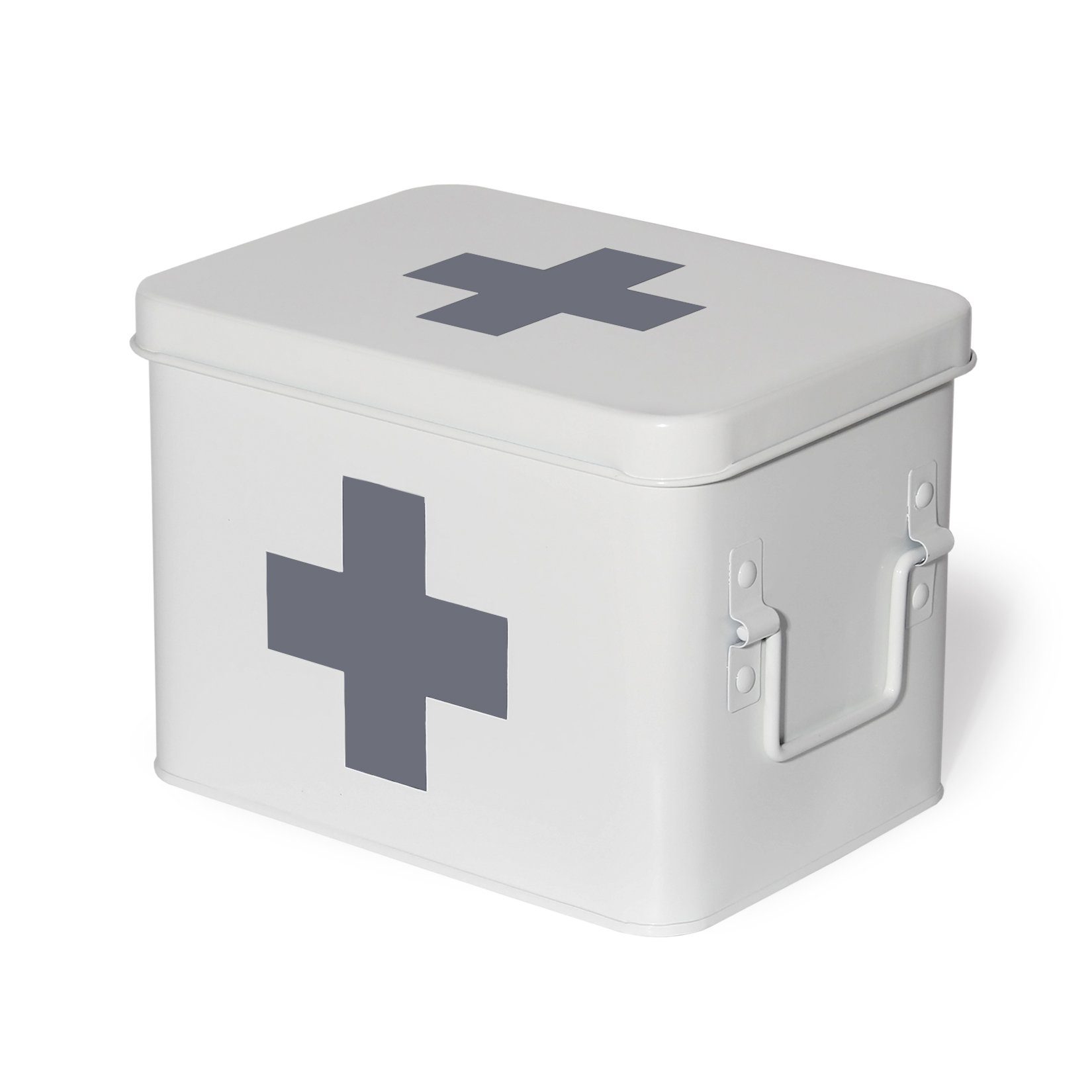 Vorratsdose Medikamentenbox,Medizin Box Metall,Erste Hilfe Kasten Schrank