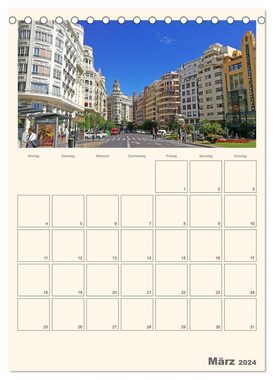 CALVENDO Wandkalender Valencia - Barcelona Terminplaner (Tischkalender 2024 DIN A5 hoch)