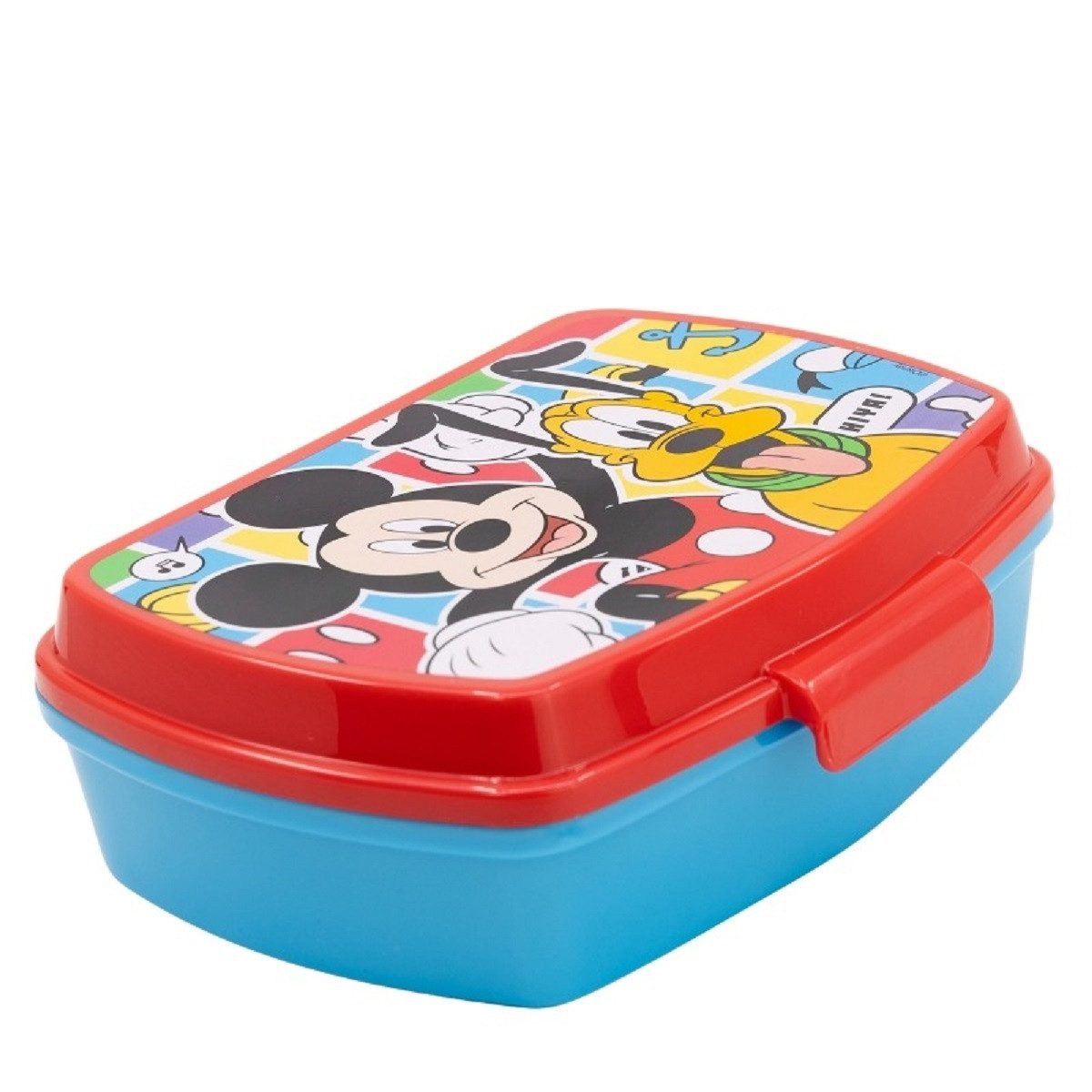 Stor Lunchbox Disney Mickey Mouse Kinder Brotdose – Lunchbox Pausenbox Schulbrotbox, (Einteilig)