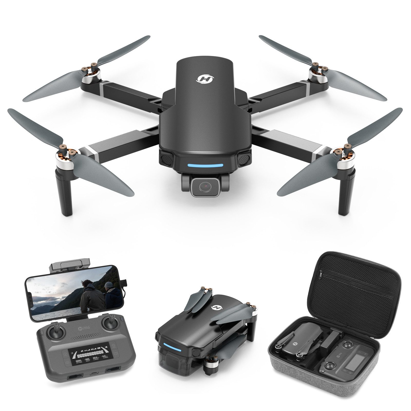 HOLY STONE HS360S 4K GPS, 3KM Reichweite, 20 Min Flugzeit, Faltbar Drohne