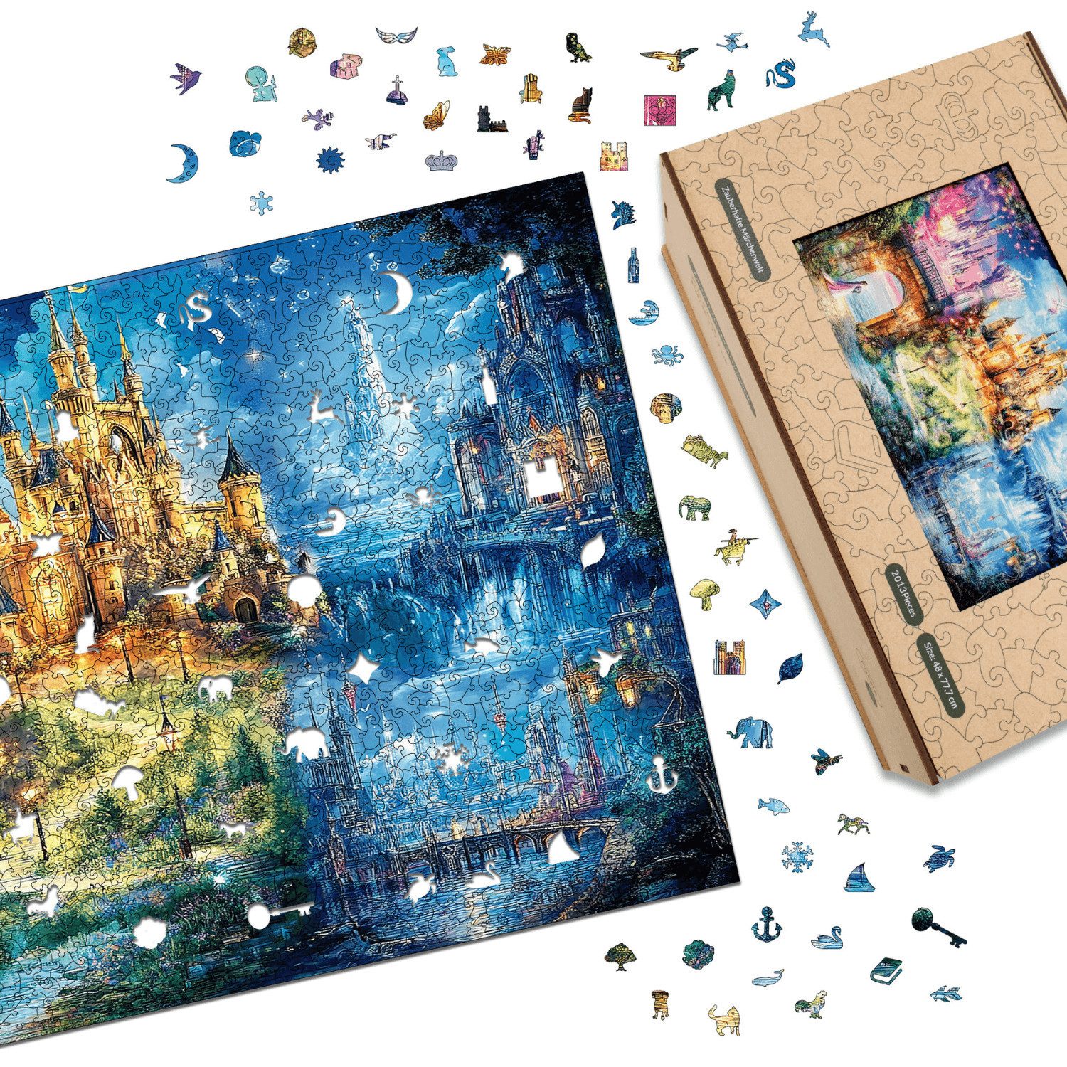 MagicHolz Puzzle Zauberhafte Märchenwelt Holzpuzzle (2D), 2013 Puzzleteile