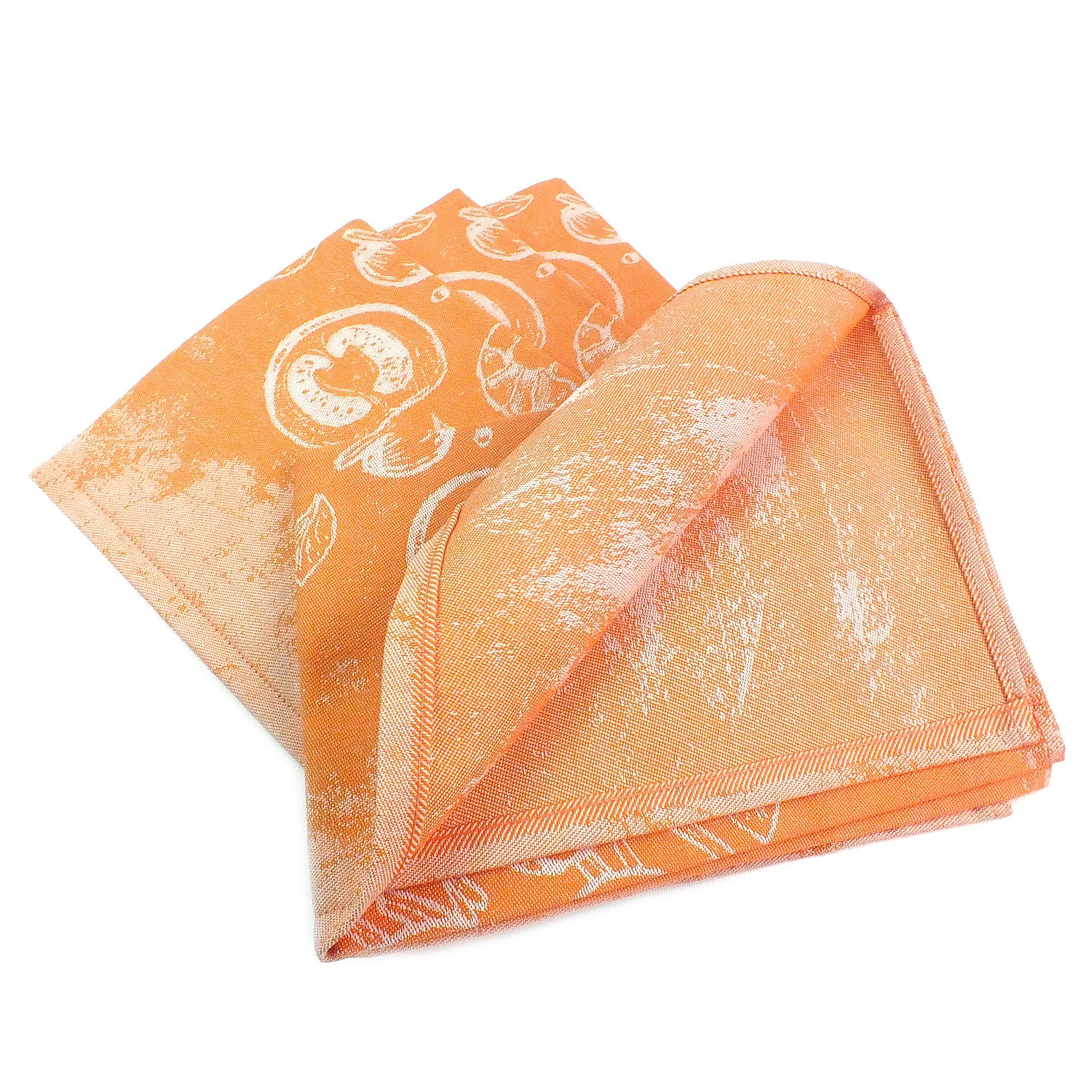 Lasa Home Geschirrtuch Tasty, (Set, 4-tlg), 4er Pack Geschirrtücher (4 Stück), ca. 50 x 70 cm, Baumwolle Orange