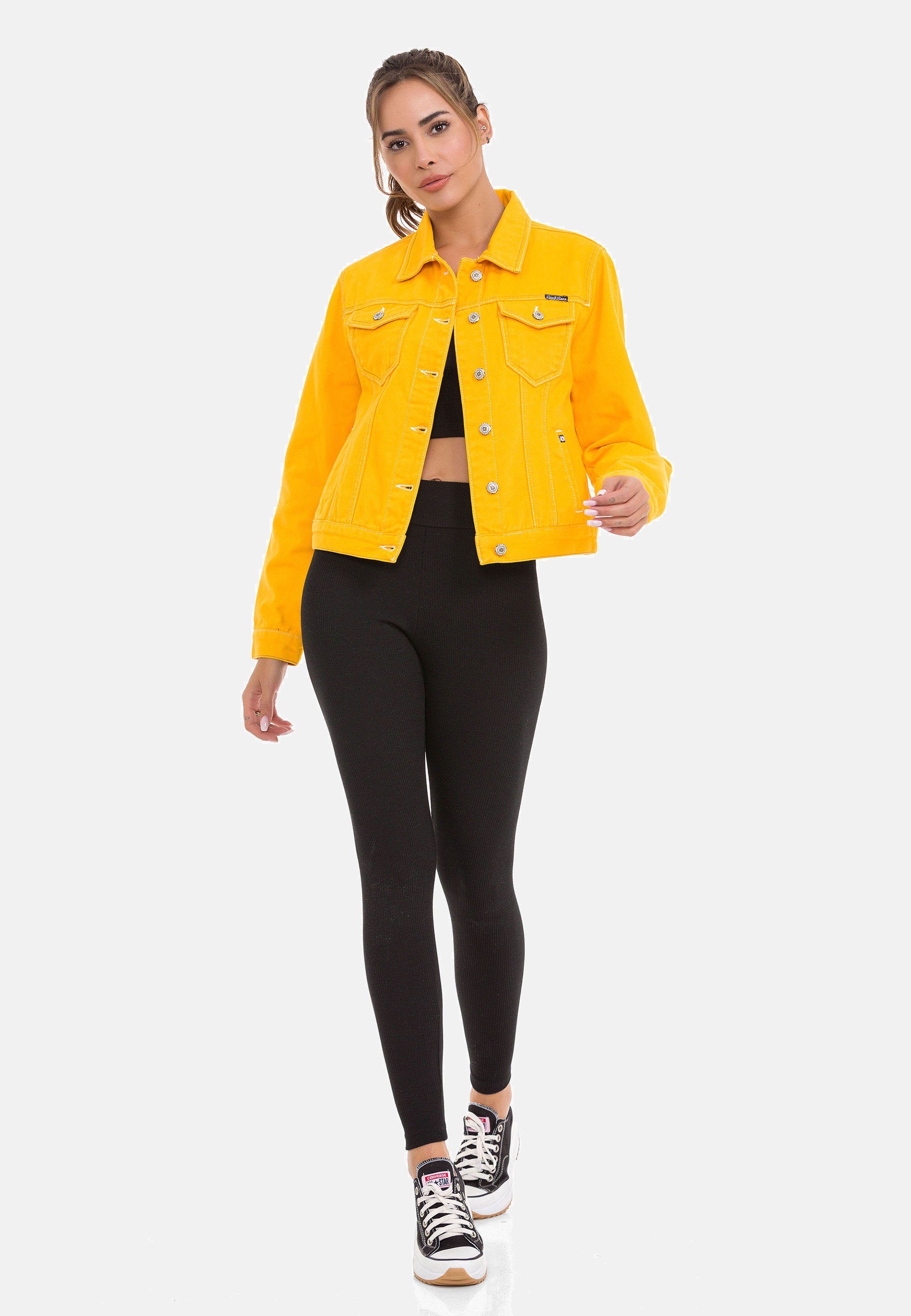 Baxx Cipo Look & gelb in Jeansjacke modernem