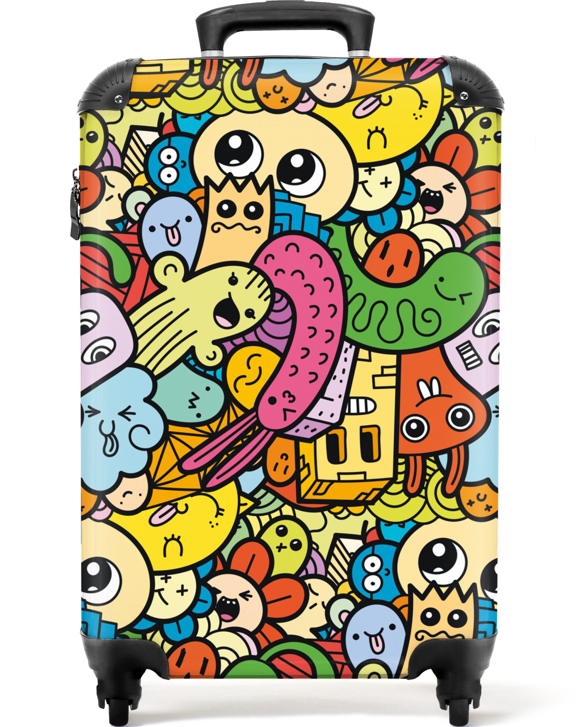 Kinderkoffer Kinder - Muster - Regenbogen - Design - Mädchen - Jungen 55x35x20cm