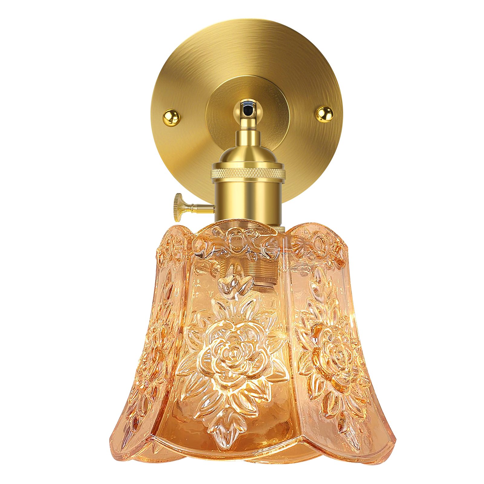 Jibenhome LED Wandleuchte Vintage LED Wandleuchte mit Glühbirne & Fernbedienung,Kabellose, Retro Wandleuchte dimmbare für Schlafzimmer Wohnzimmer