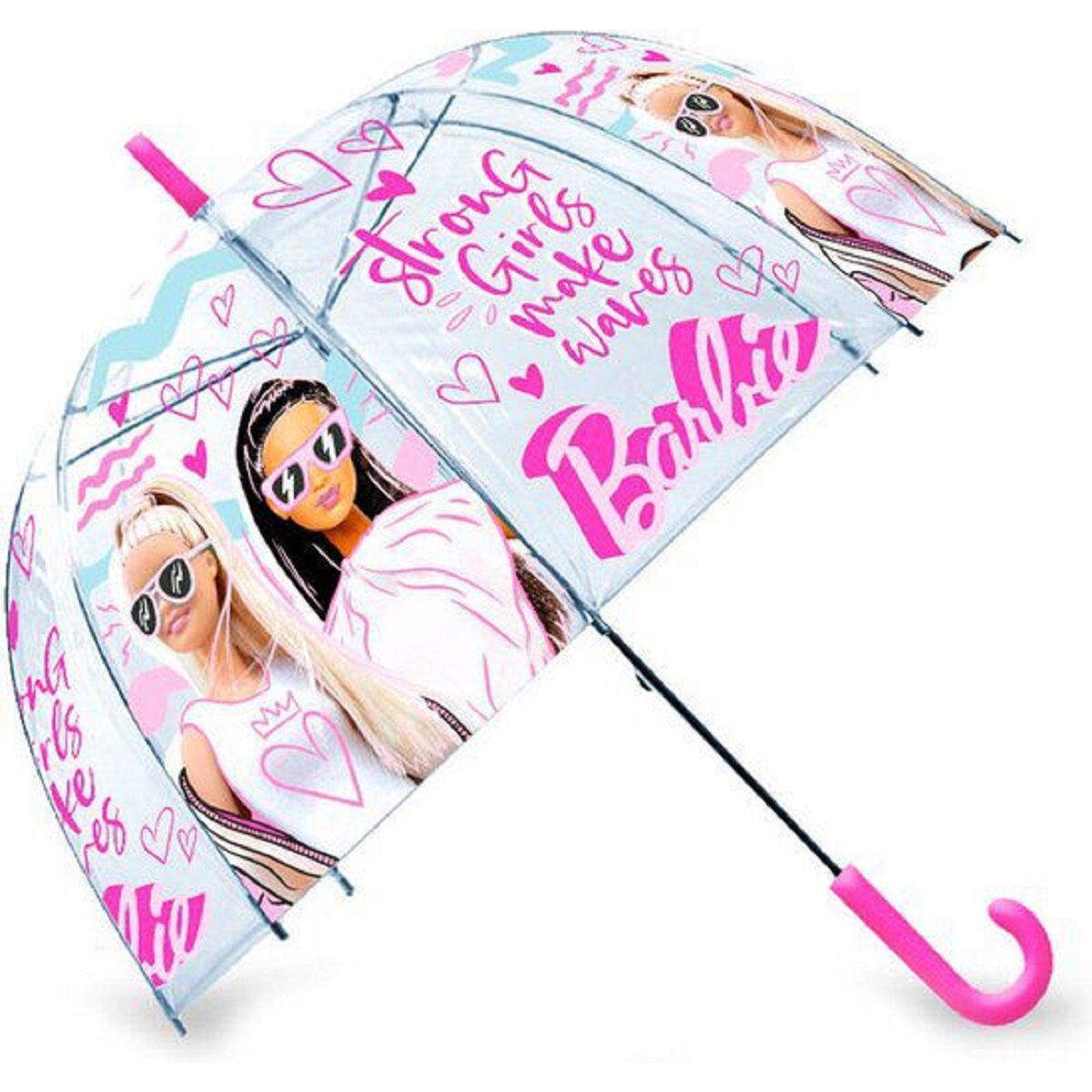 Barbie Stockregenschirm Barbie Regenschirm für Kinder Schutz für Regentage Ø46 cm