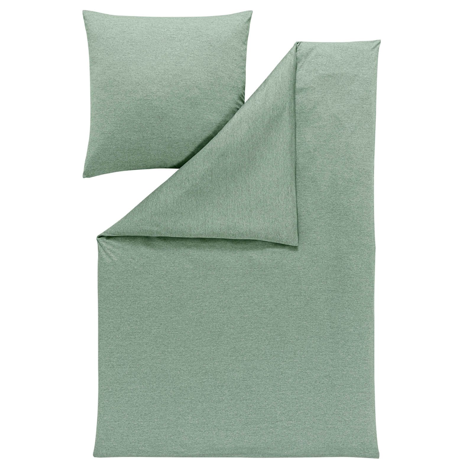 Estella Bettwäsche Takoma 6873 520 Mint, Interlock Jersey, 3 teilig, Einfarbig