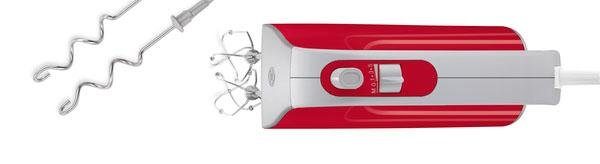 BOSCH Handmixer Styline MFQ40303, Edelst. Rührbesen/Knethaken, 5 Stufen, rot, 500 W, Turbostufe, leichtes Gehäuse, Made in Europe