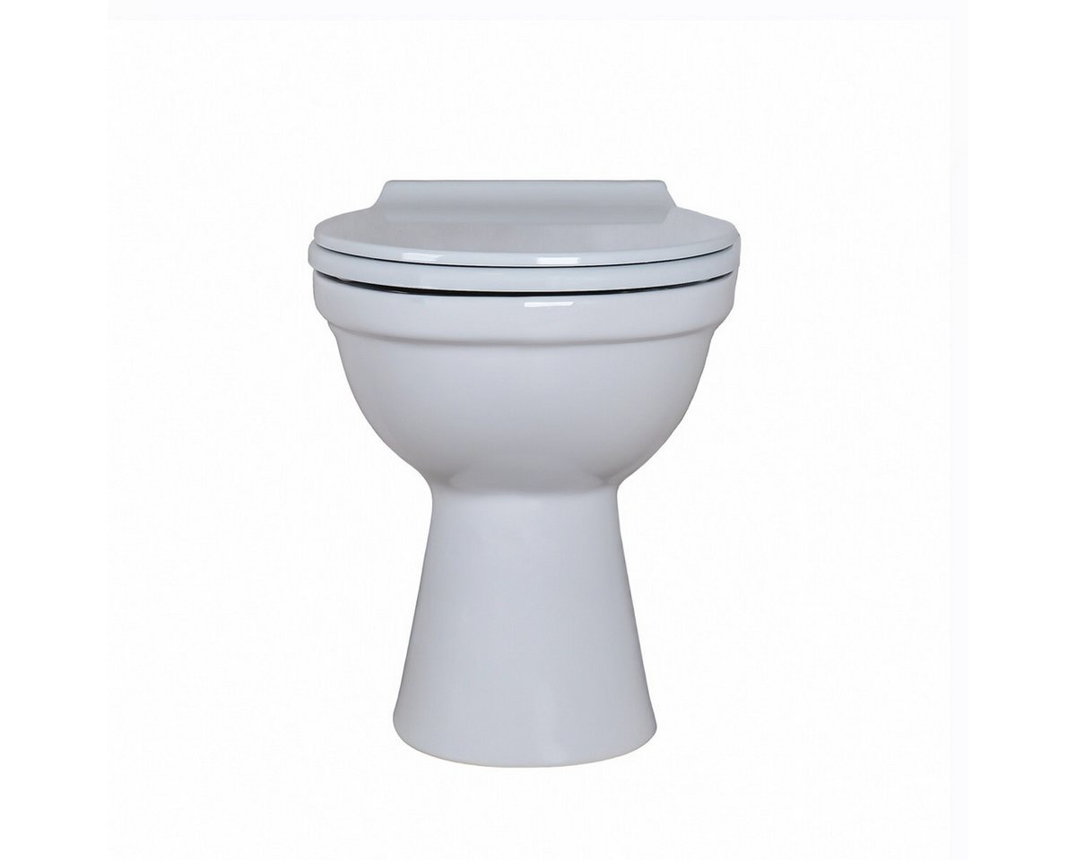Thumbnail - Belvit Tiefspül-WC BV-EW3002+BV-DE0014, Belvit Stand WC Manhattan Grau Abgang Wand mit Softclose-Deckel