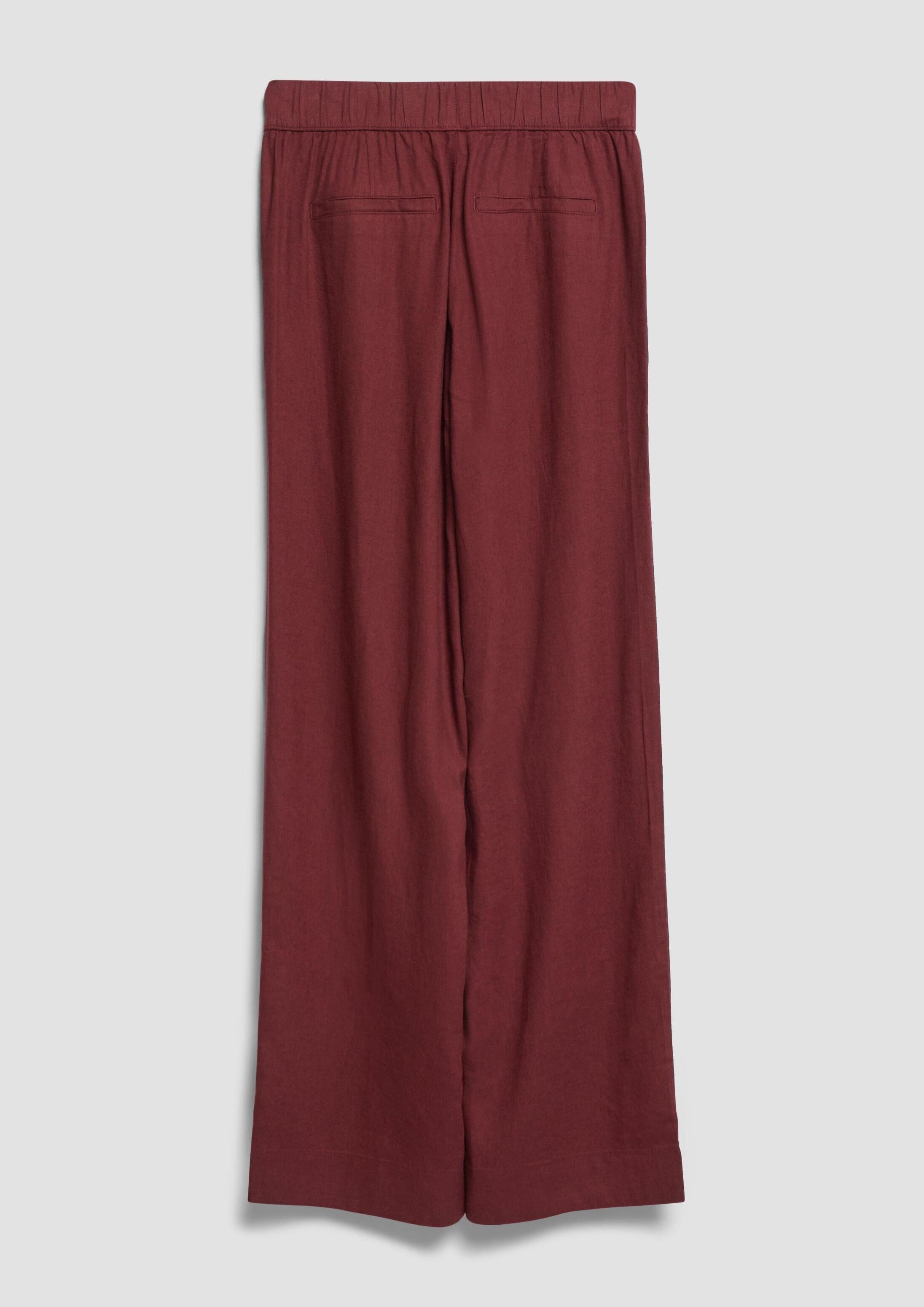 s.Oliver Chinos Hose Leinenmixhose mit Elastikbund