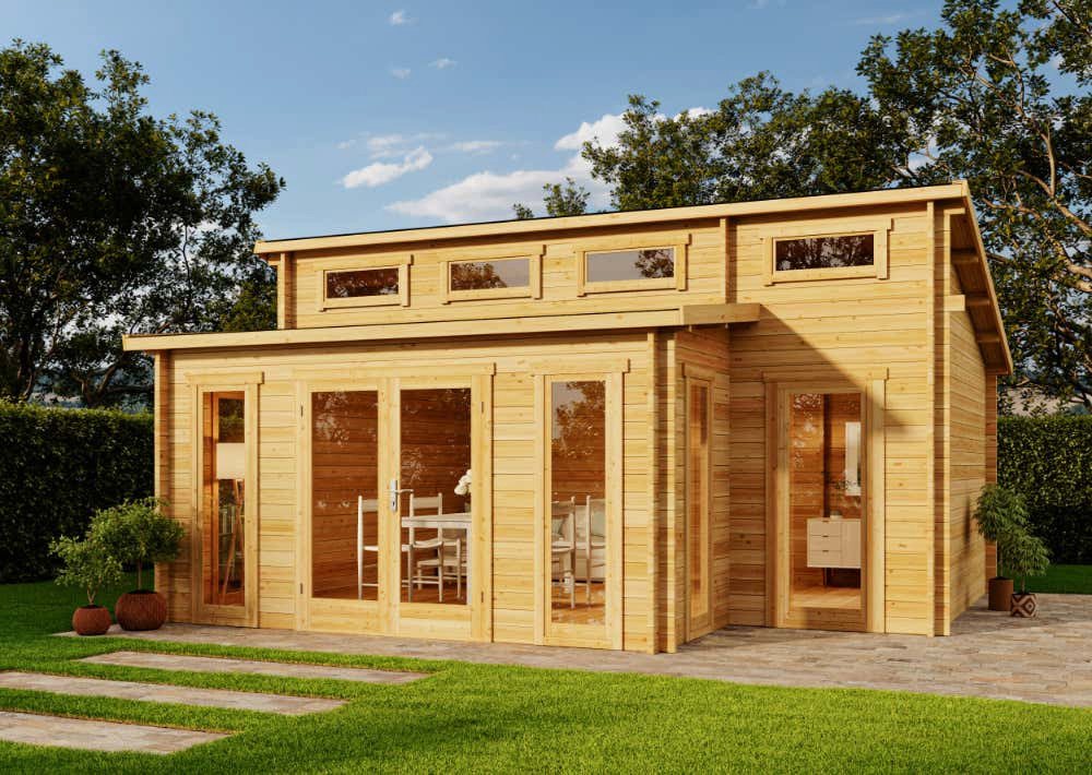 Thumbnail - Alpholz Gartenhaus Lausitz Prima, BxT: 590x540 cm