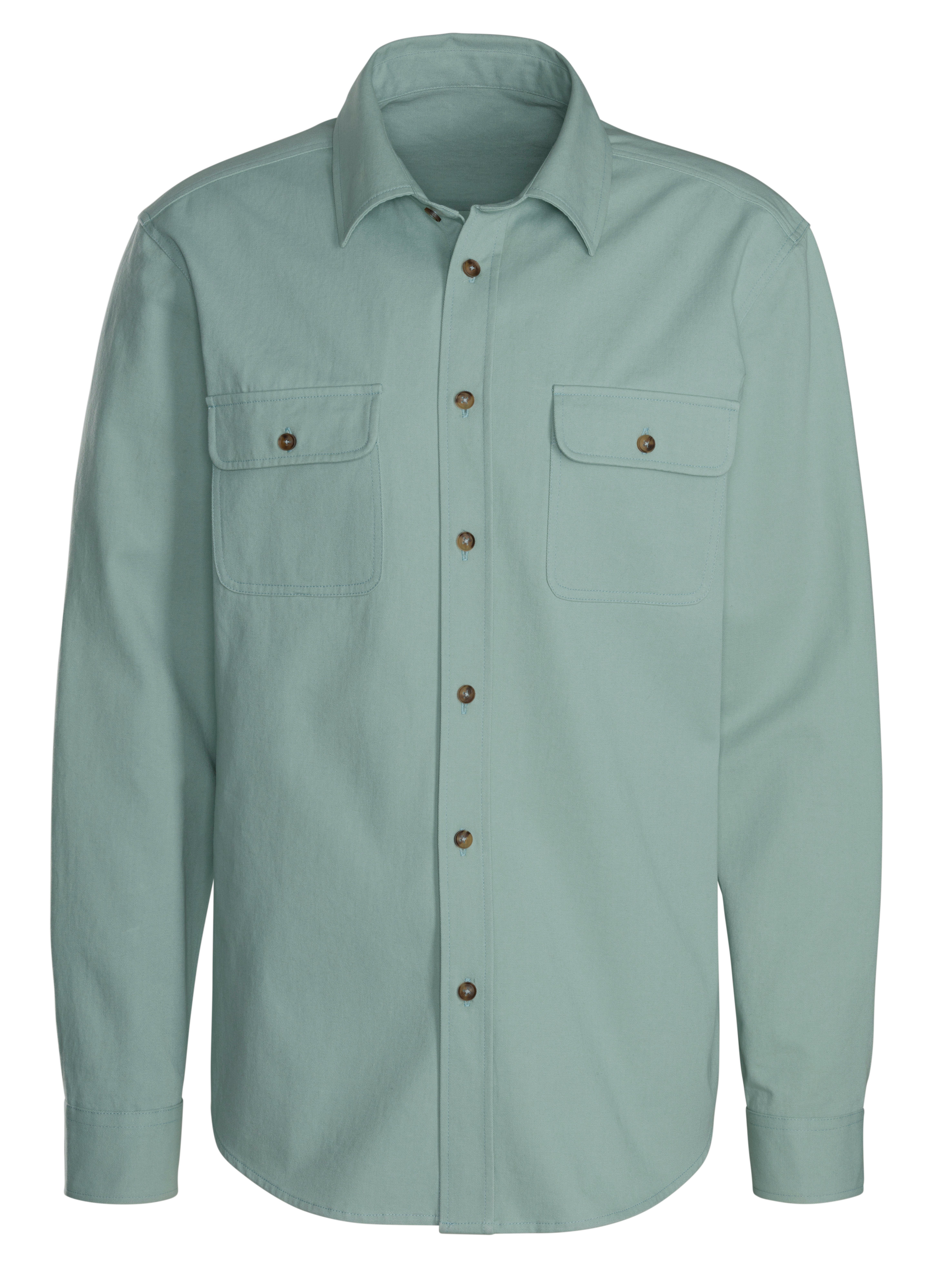 John Devin Langarmhemd Overshirt aus reiner günstig online kaufen