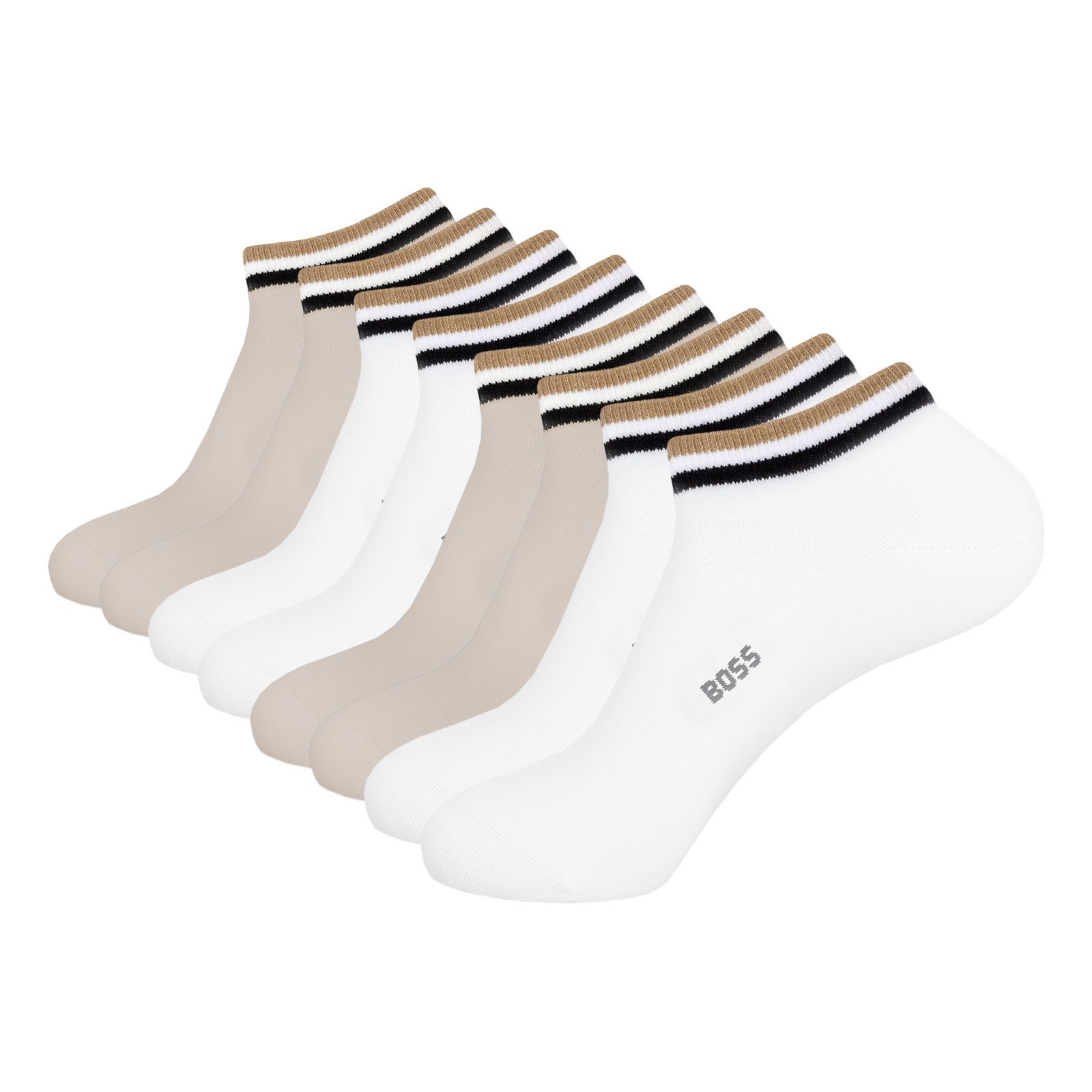 BOSS Freizeitsocken AS Uni Stripe CC (4-Paar) mit eingesticktem Markenschri günstig online kaufen