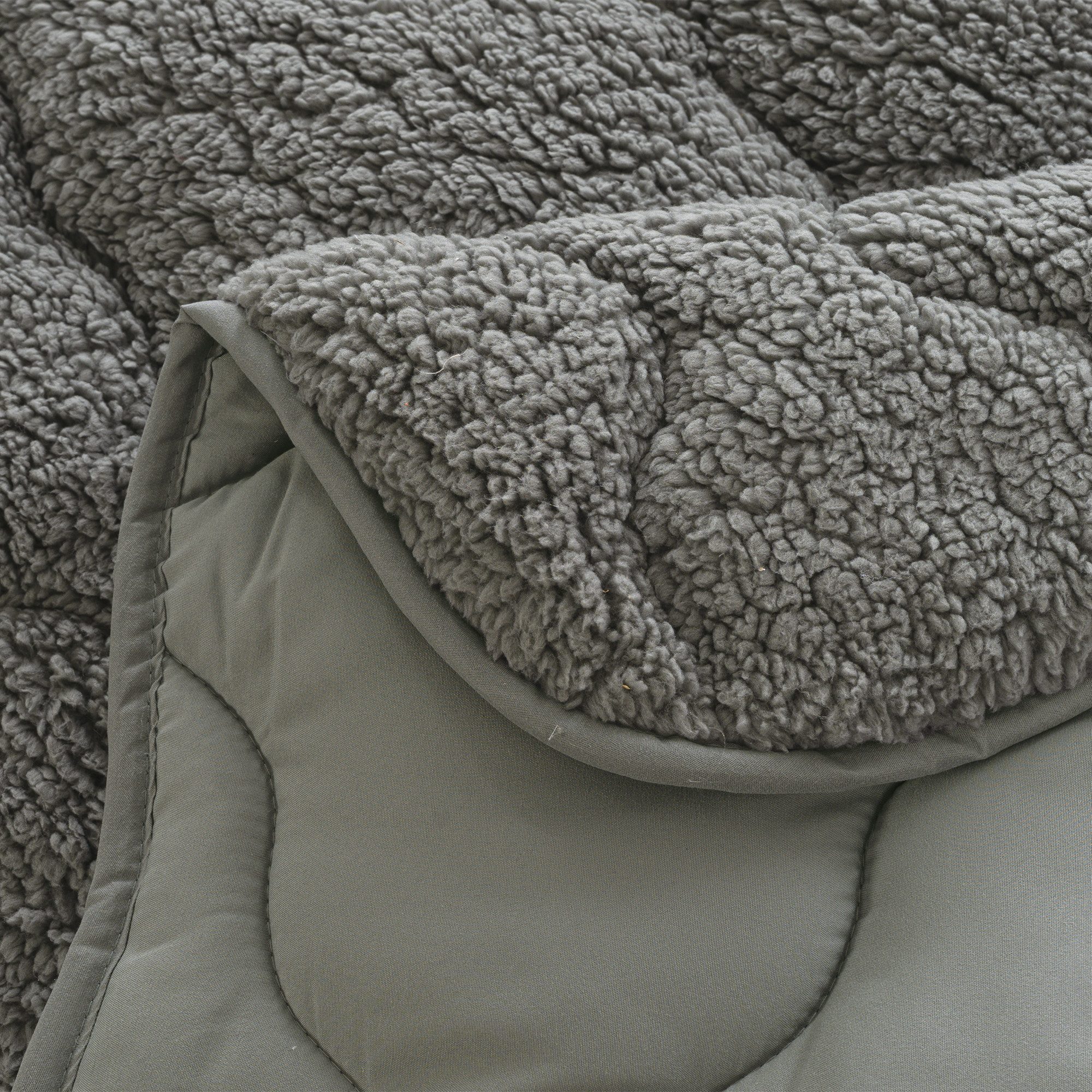 OTTO home Microfaserbettdecke Elvia, Teddy Plüsch Bettdecke, Warme Winter Uni Bettdecke