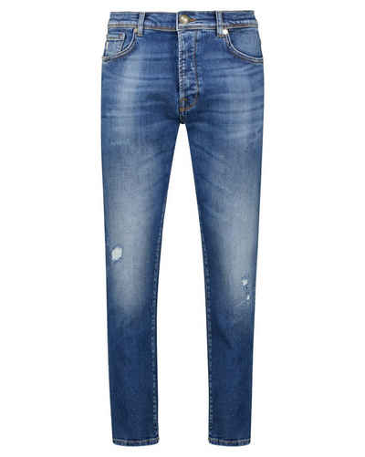 Goldgarn 5-Pocket-Jeans Herren Jeans RHEINAU I RELAXED CROPPED (1-tlg)