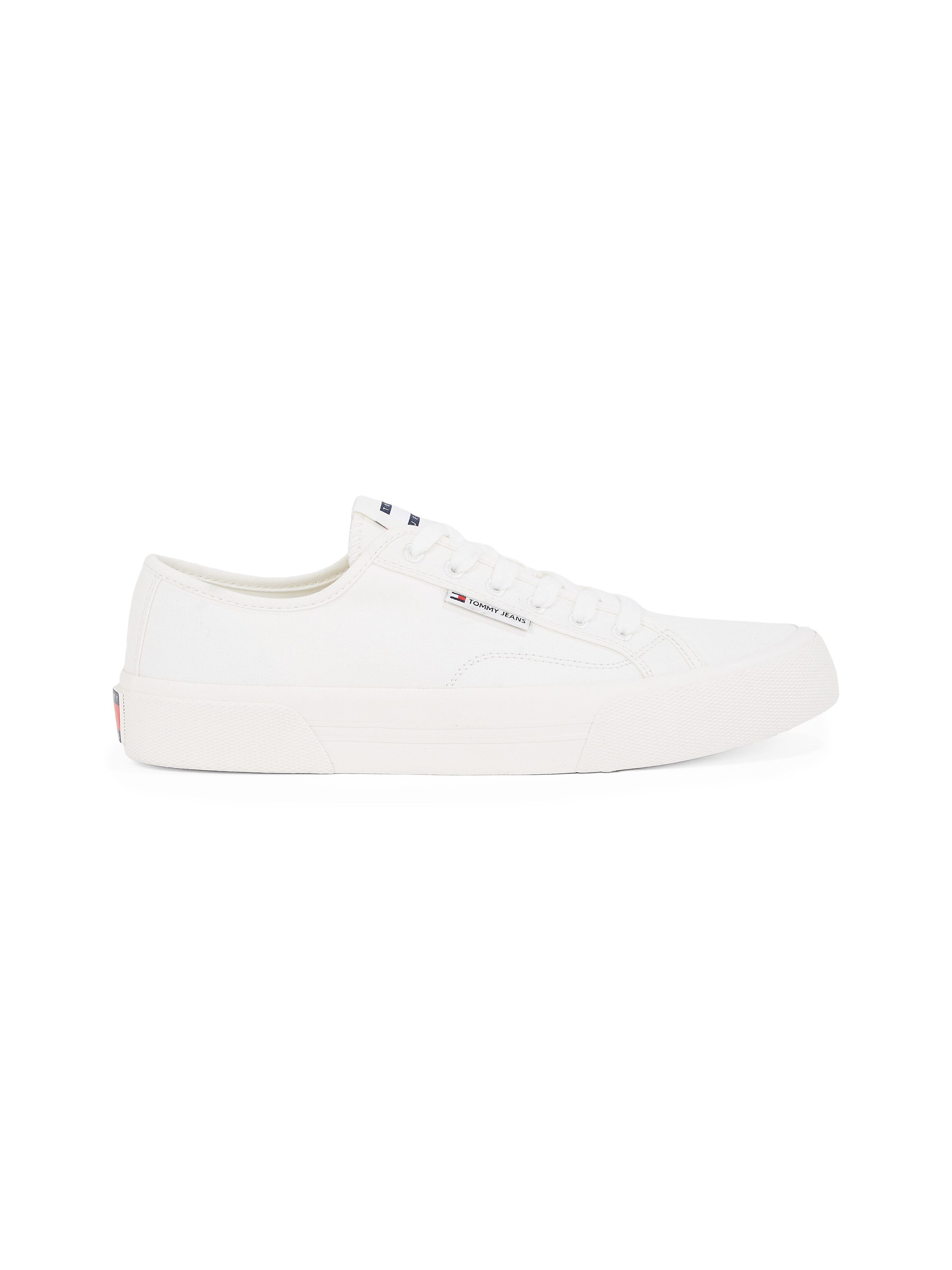 Tommy Jeans TJM LACE UP CANVAS COLOR Sneaker, Freizeitschuh, Halbschuh, Schnürschuh mit Logo-Aufnäher an der Zunge