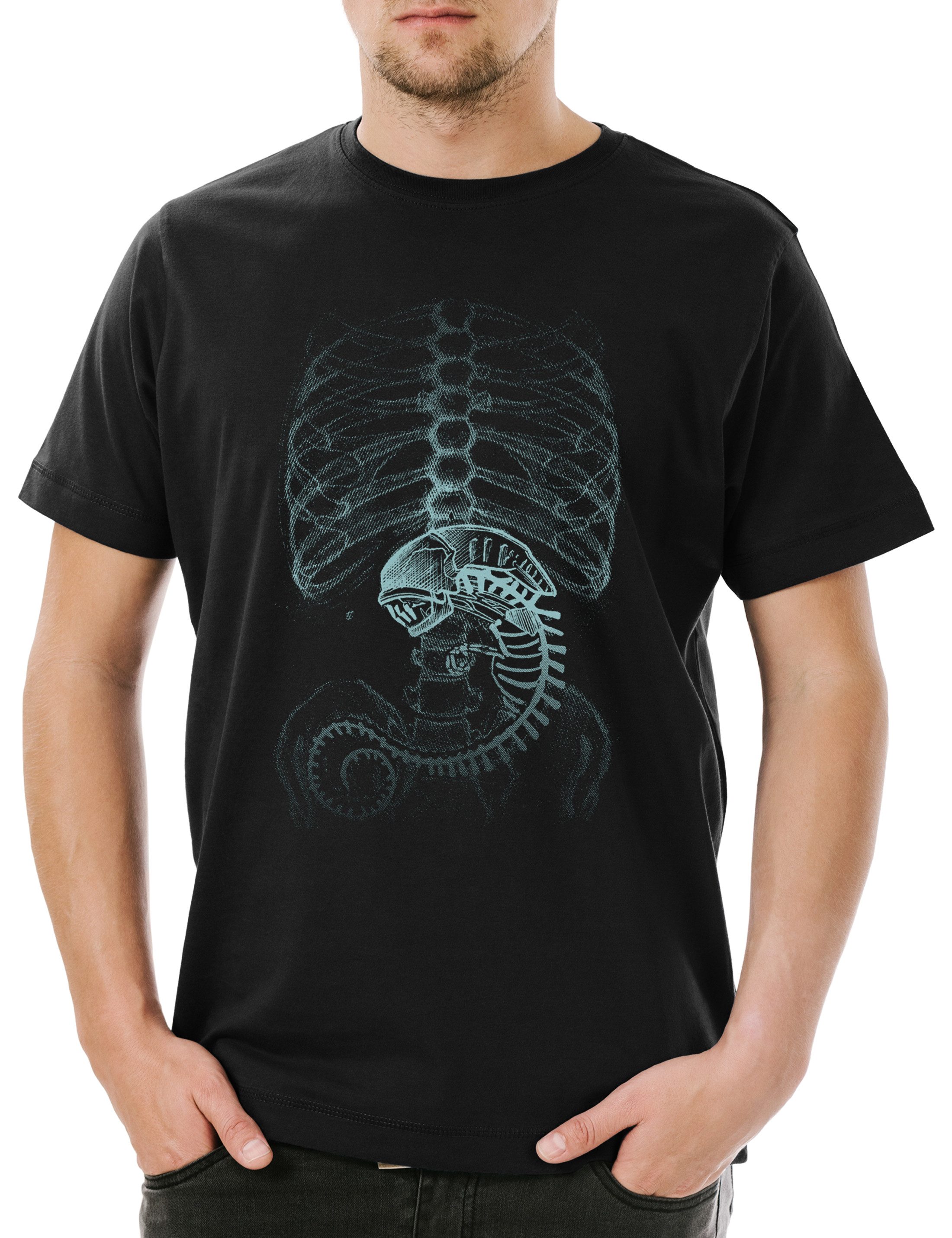 Urban Backwoods Print-Shirt Xenomorph Alien Herren günstig online kaufen