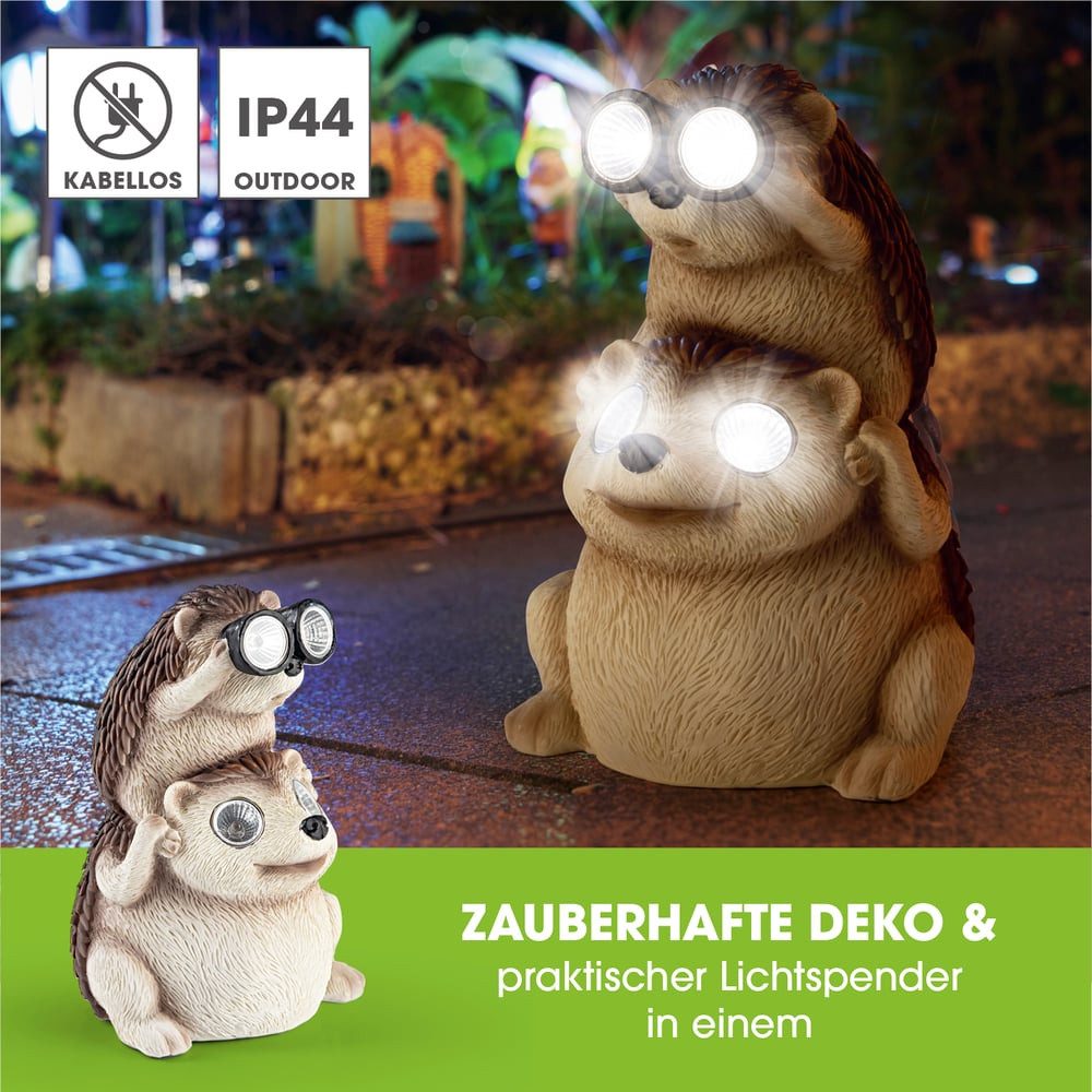 EASYmaxx LED Solarleuchte Igel mit Fernglas, günstig online kaufen