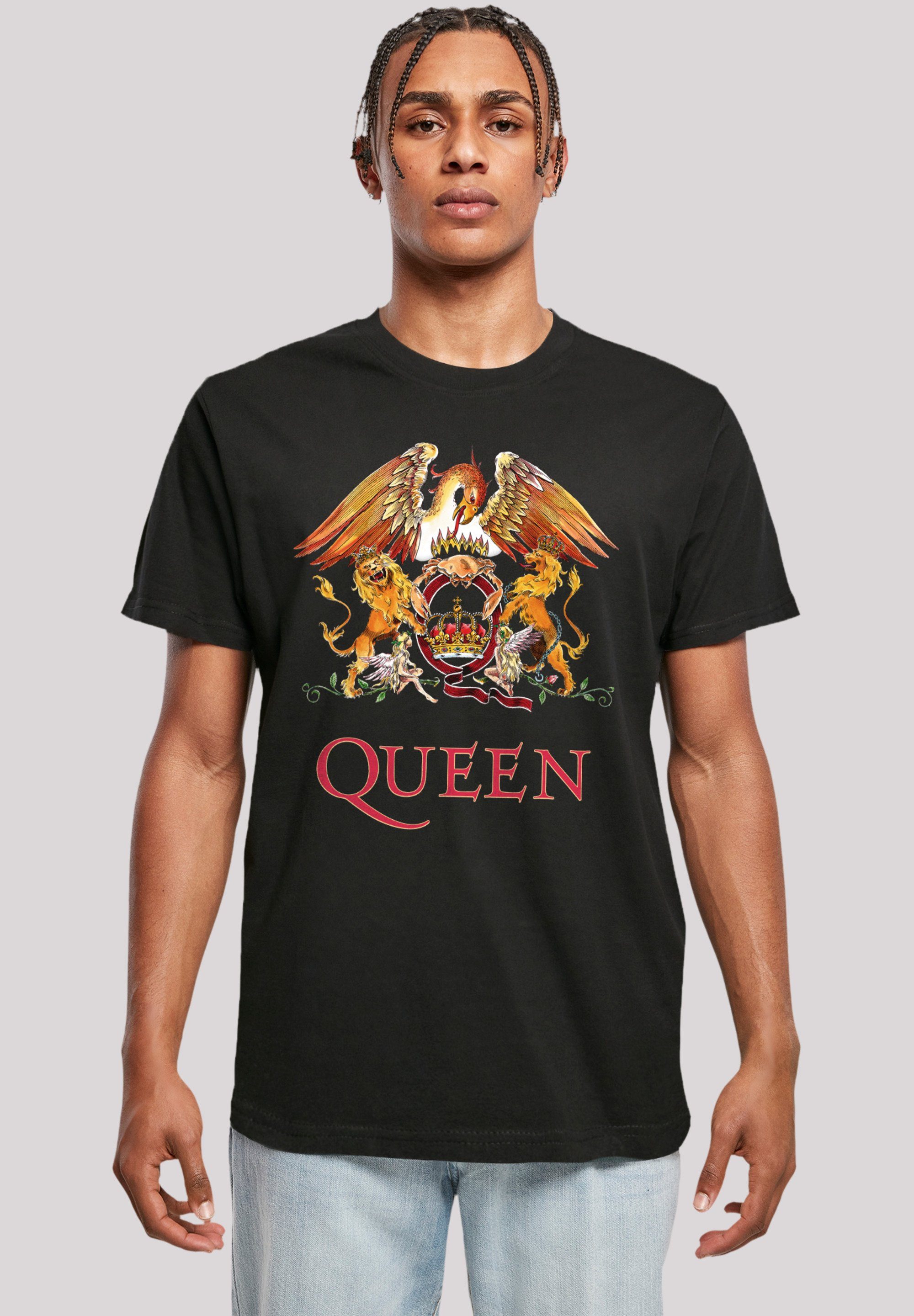 F4NT4STIC T-Shirt Queen Classic Crest Print schwarz