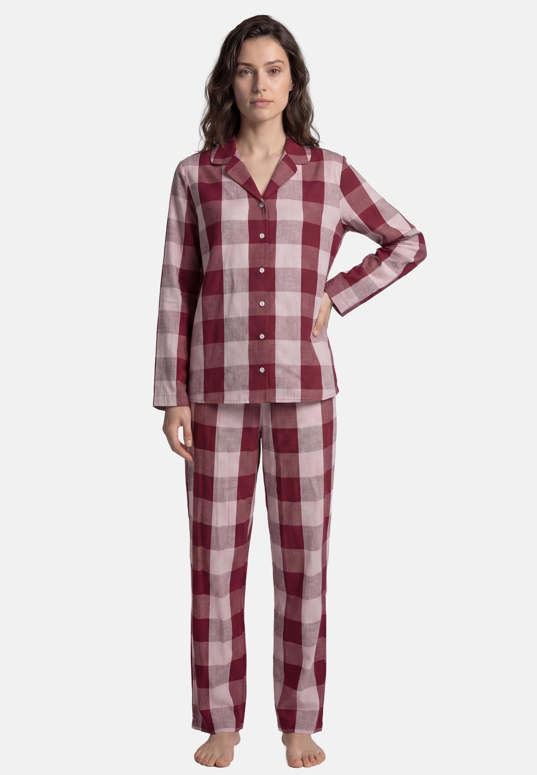 seidensticker Pyjama Classic Flannel Pyjama - Baumwolle - Atmungsaktiv