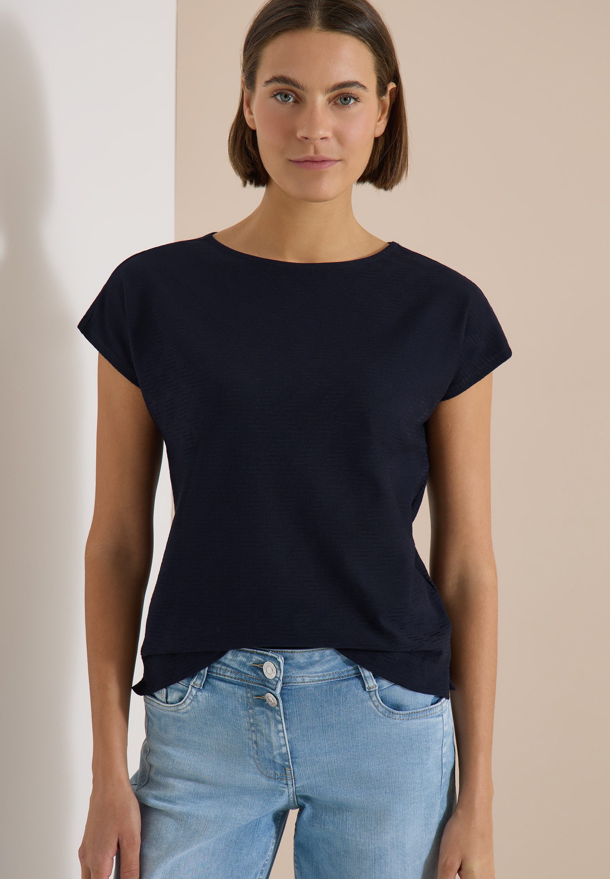 CECIL T-Shirt im soften Baumwoll-Mix