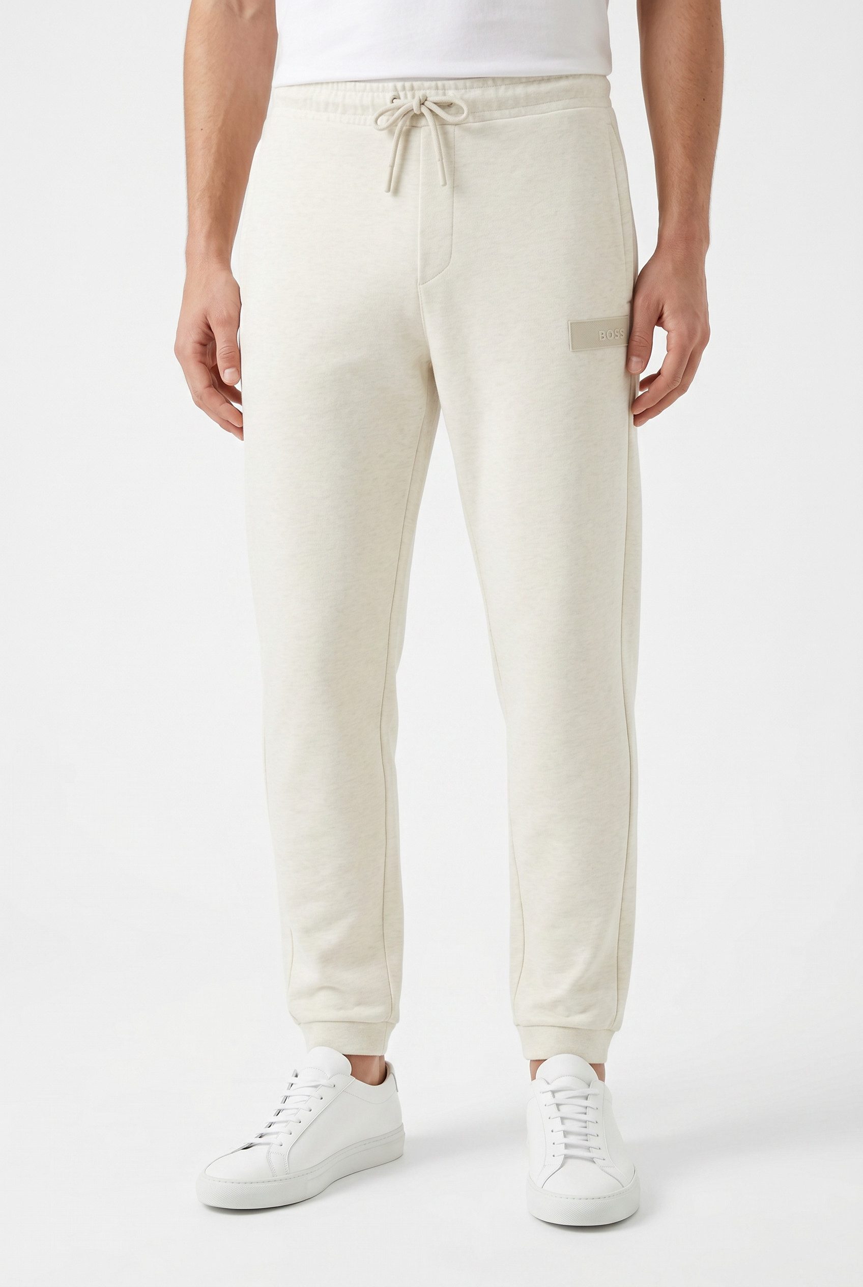 BOSS GREEN Sweathose elastischer Bund, Relaxed Fit, Baumwoll-Mix
