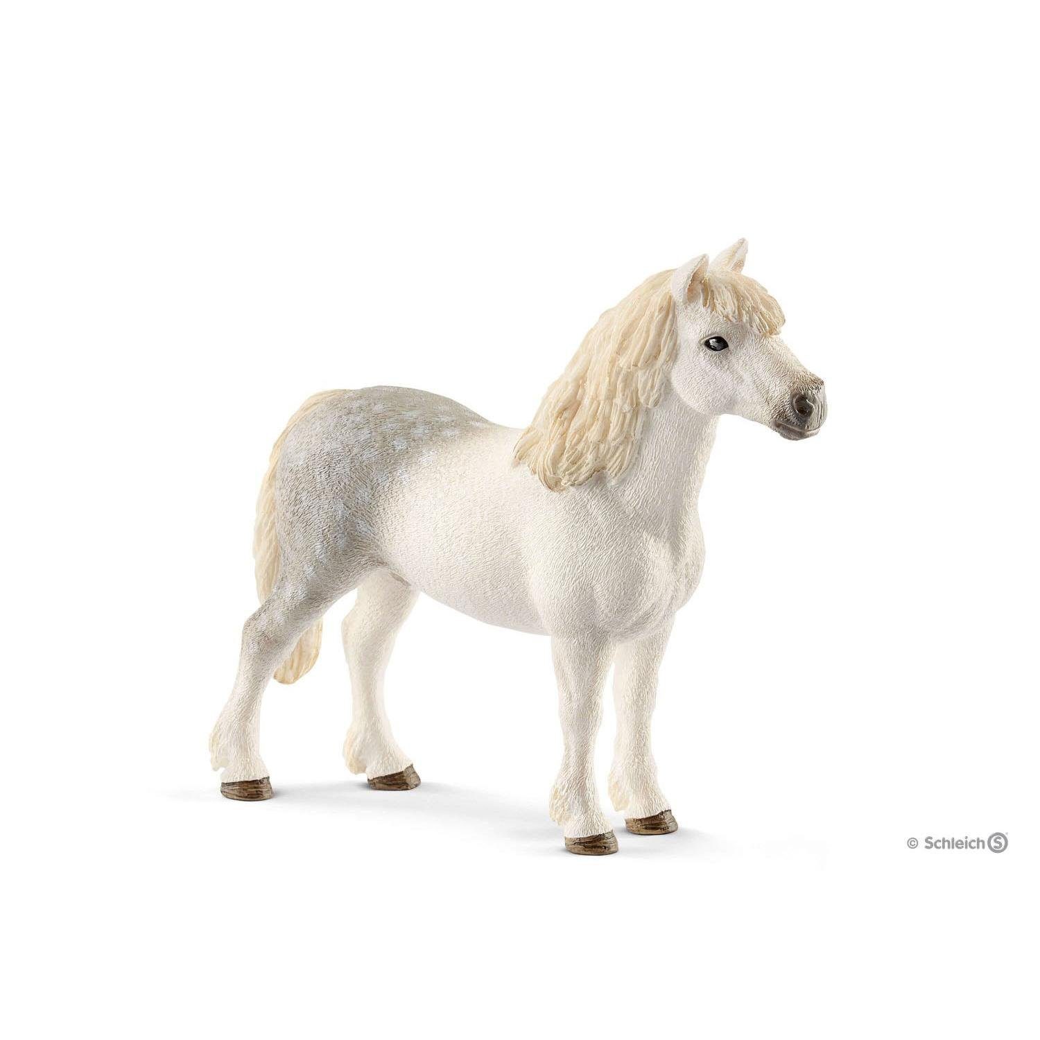 Schleich® Tierfigur 13871 13872 Farm Welsh-Pony Hengst Stute 2er Set + World