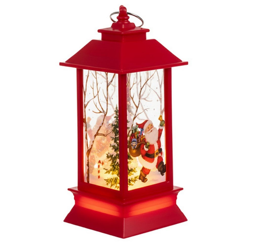 Ruhhy LED Laterne Weihnachtslaterne Weihnachtsdeko, Weihnachtsbeleuchtung, LED fest integriert, Tageslichtweiß, Mit praktischem Ein-/Ausschalter an der Unterseite