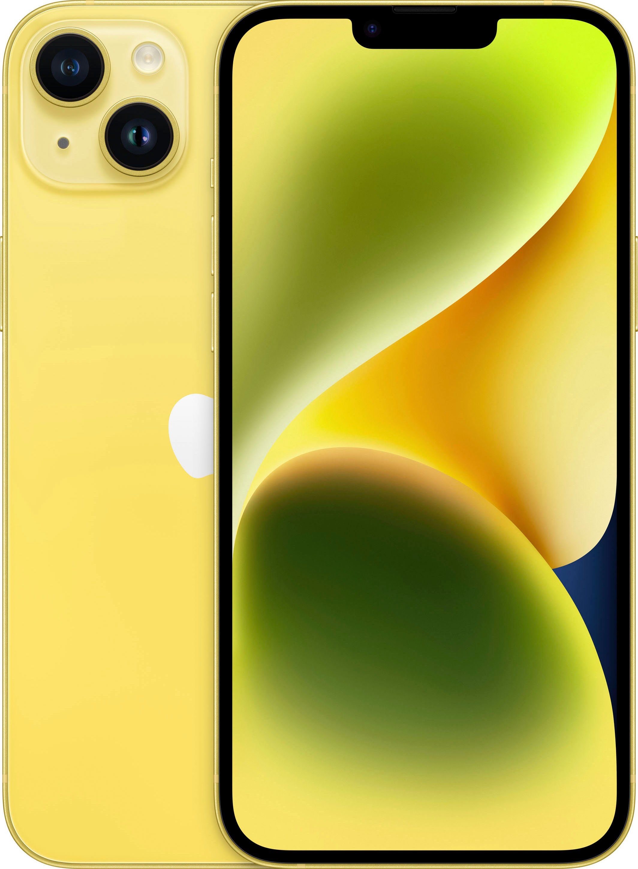 Apple iPhone 14 Plus 128GB Smartphone (17 cm/6,7 Zoll, 128 GB Speicherplatz, 12 MP Kamera) gelb