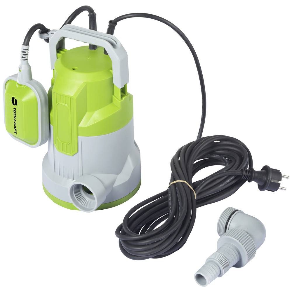 TOOLCRAFT Tauchpumpe Tauchpumpe für Frischwasser, mit Schwimmschalter, 550 W TO-9632055