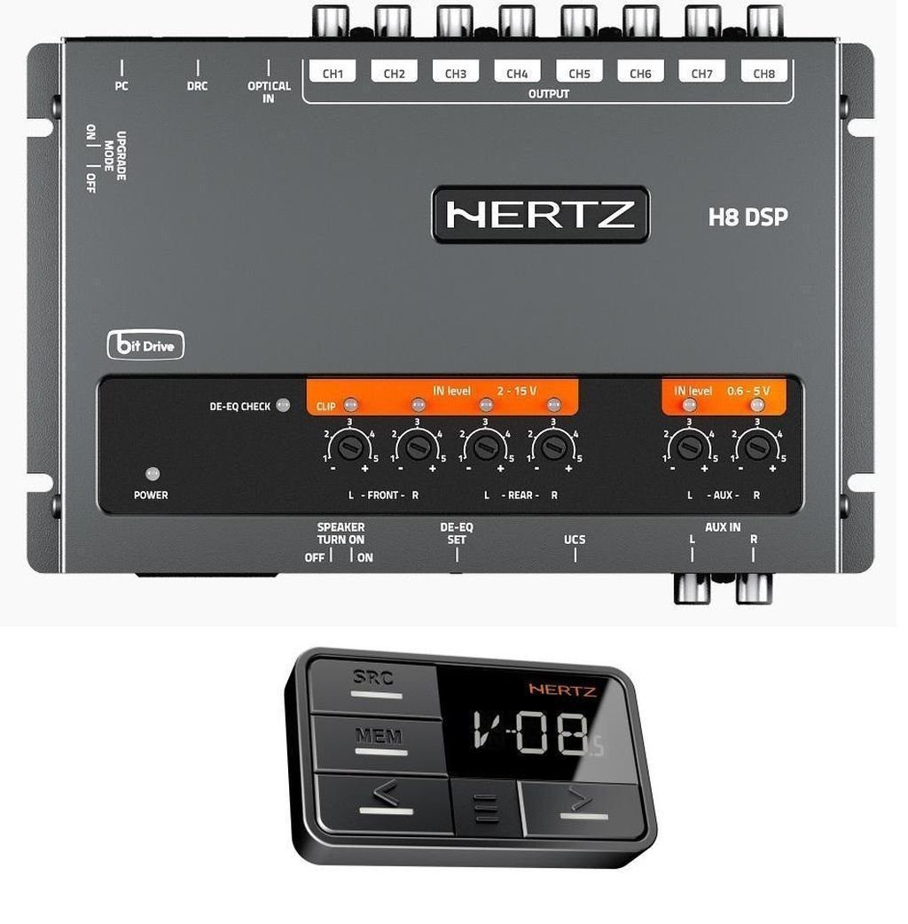 Hertz H8 DSP + DRC DSP inkl. DSP Remote Control Verstärker