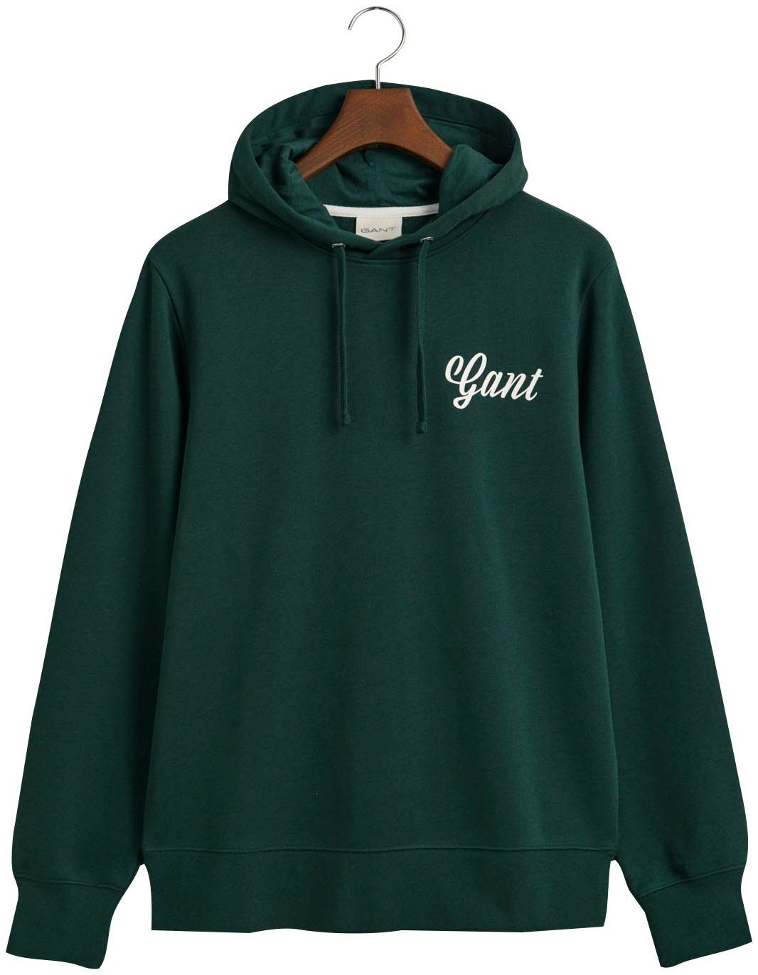 Gant Kapuzensweatshirt REG SMALL GRAPHIC HOODIE TARTAN GREEN | Sweatshirts