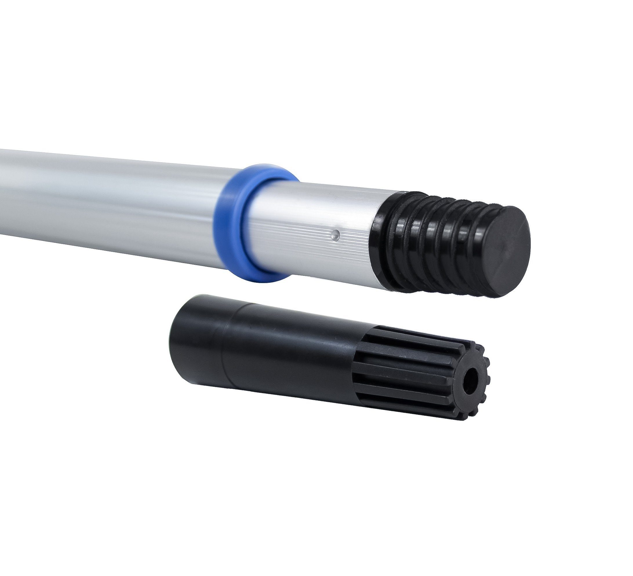 vom Pullach Hof Teleskopstiel Teleskopstange 4m Fensterwischer Aufsatz Abziehlippe brauner Schwamm, (1-St)