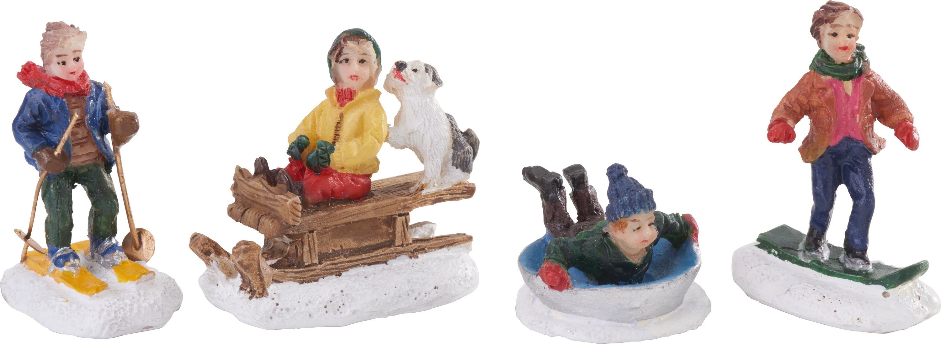 VBS Dekofigur VBS Mini Kinder im Schnee 'Makalu', 4 Stück (4 St) günstig online kaufen