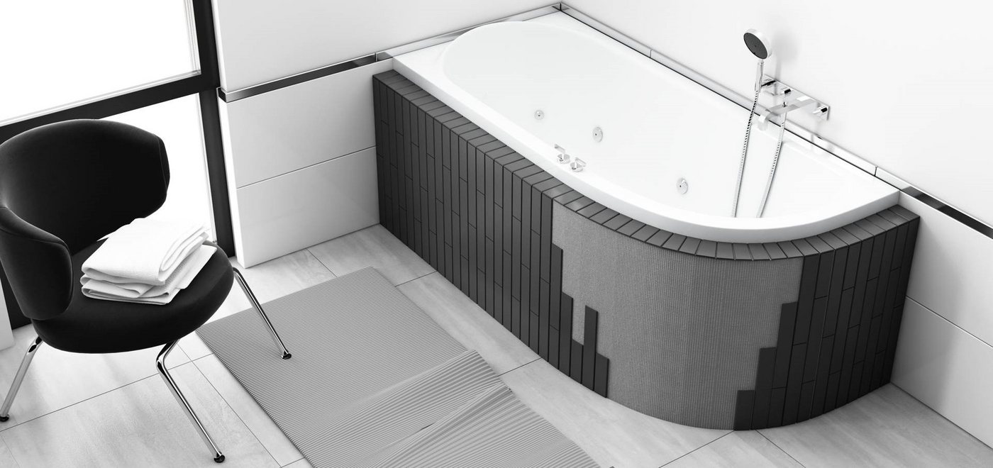 Thumbnail - KOLMAN Badewanne Eckbadewanne Avita Slim 150x75, (Links/Rechts), Ablaufgarnitur & Füße GRATIS