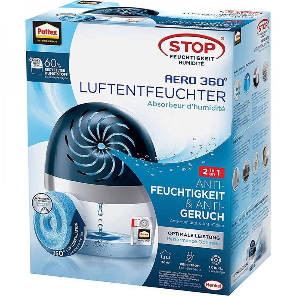 Pattex Luftbefeuchter Pattex Luftentfeuchter Aero 360 Grad 450g günstig online kaufen