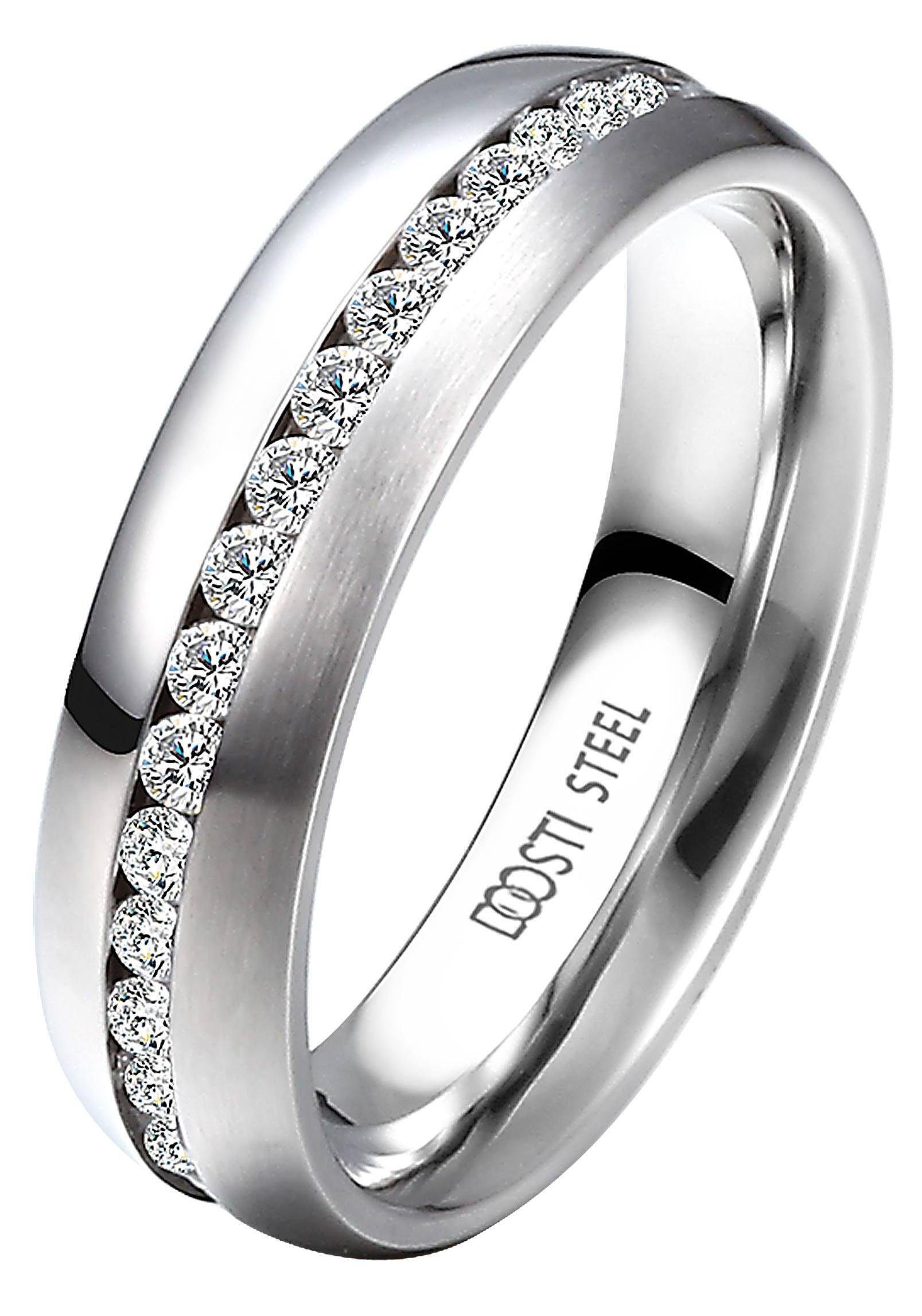 DOOSTI Trauring Schmuck Geschenk Edelstahl Trauring Ehering Partnerring LIE günstig online kaufen